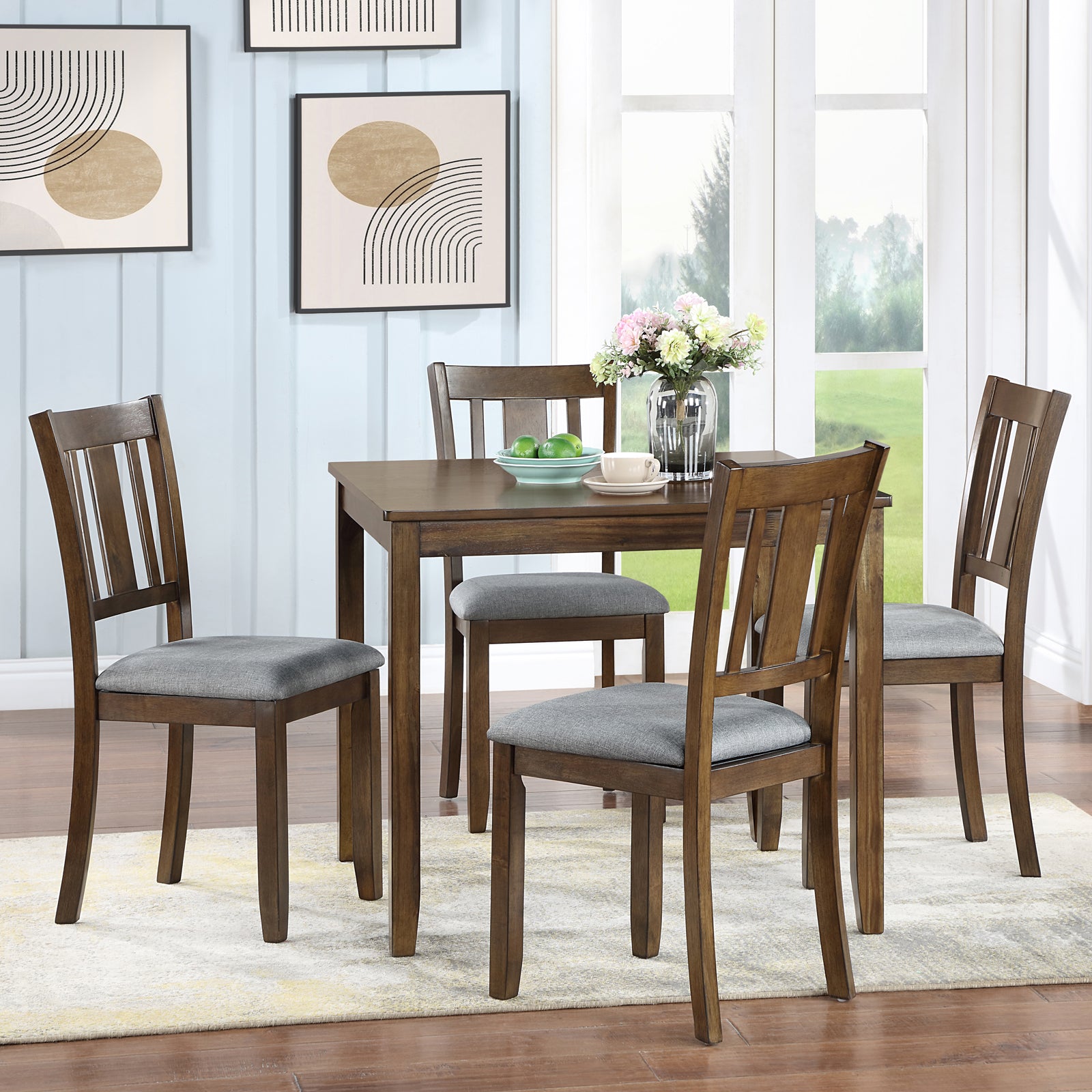 PAPROOS Solid Wood Dining Table