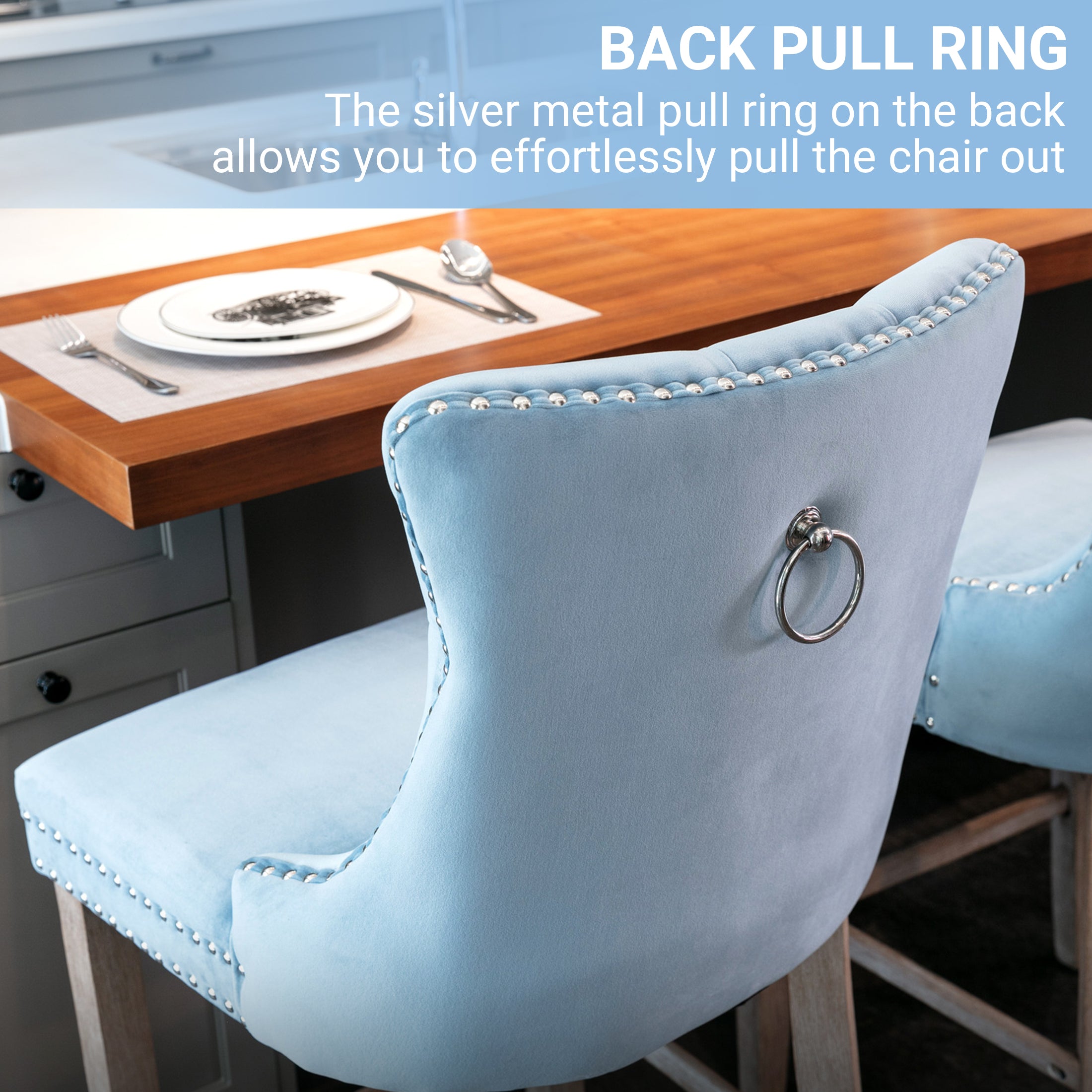 PAPROOS Bar Stools Set of 4