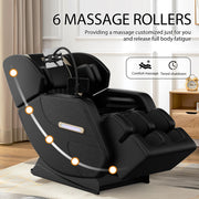 Massage Chair Recliner, Zero Gravity with Full Body Air Pressure, Shiatsu 4D Recliner with Heated Bluetooth Foot Roller Airbags Kneading