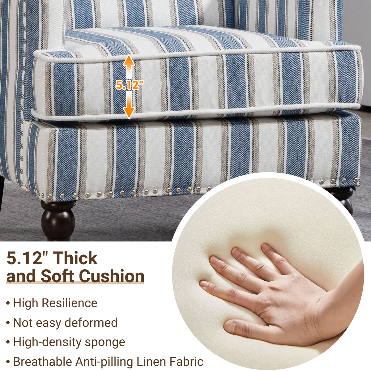 PAPROOS Upholstered Accent Chairs