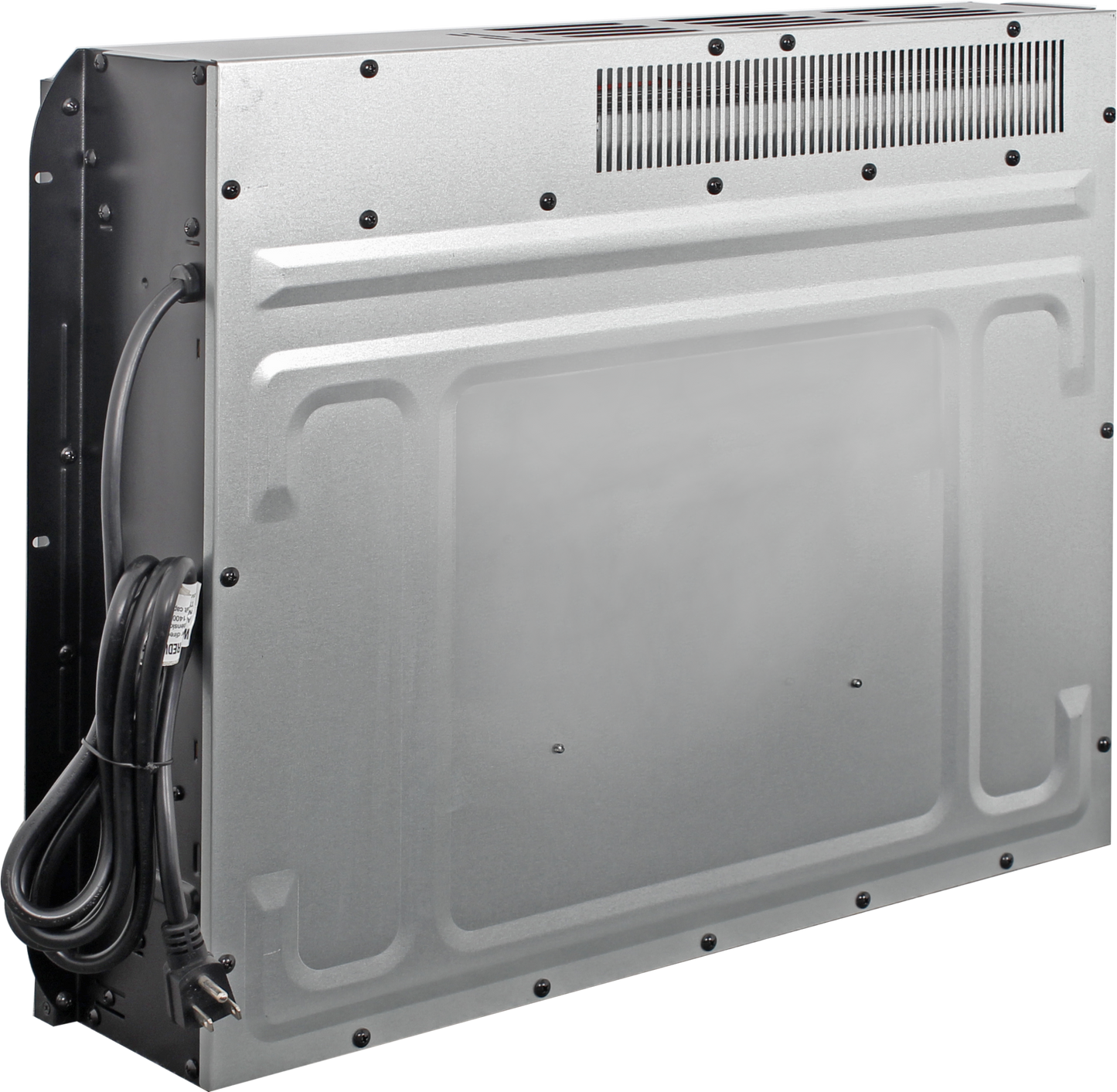 23 Inch Electric Fireplace Insert Heater, PAPROOS Freestanding & Recessed Fireplace Heater with Log Set, Realistic Flame, Electric Fireplace without Control, 1400W, Antique Black