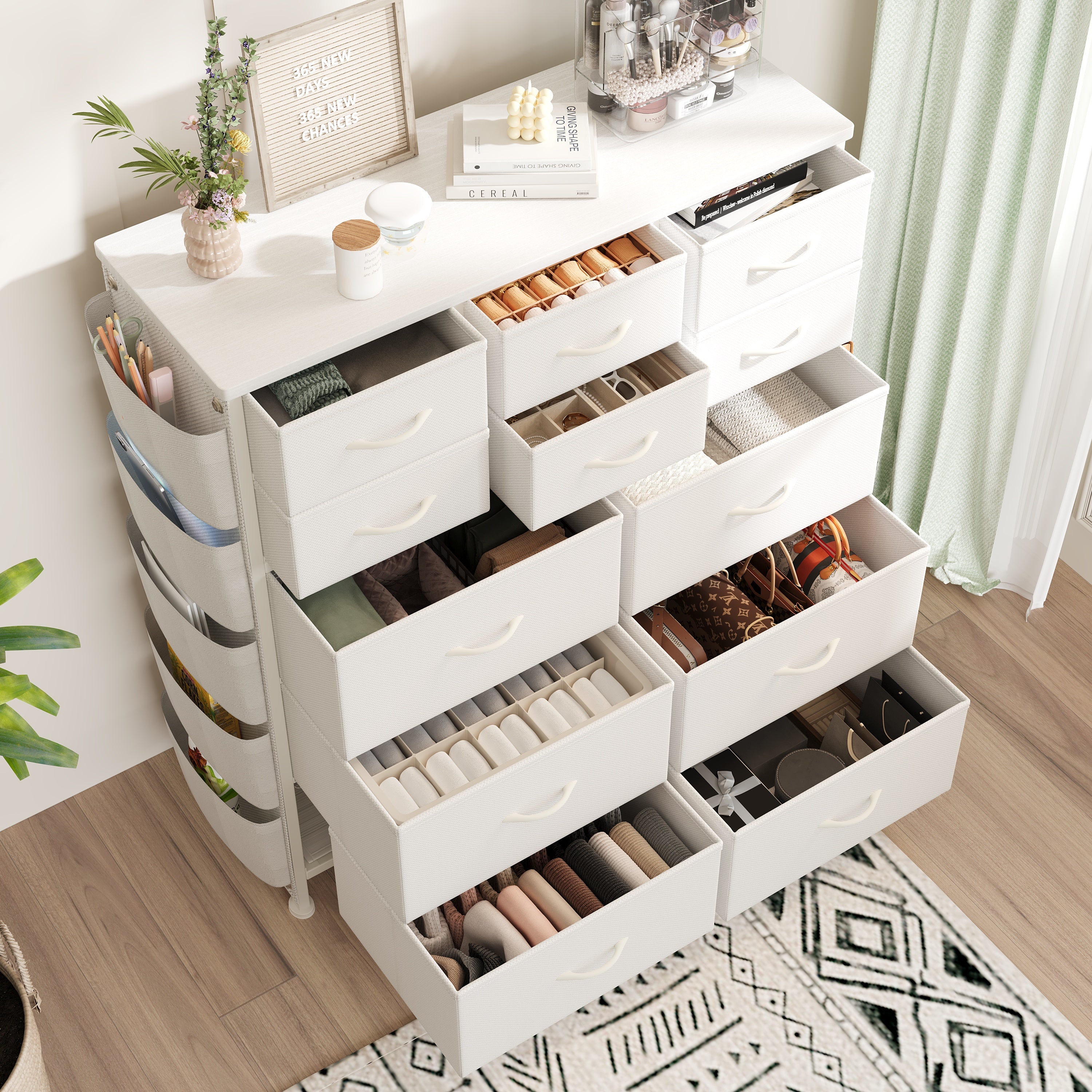 PAPROOS 12 Drawers Dresser for Bedroom