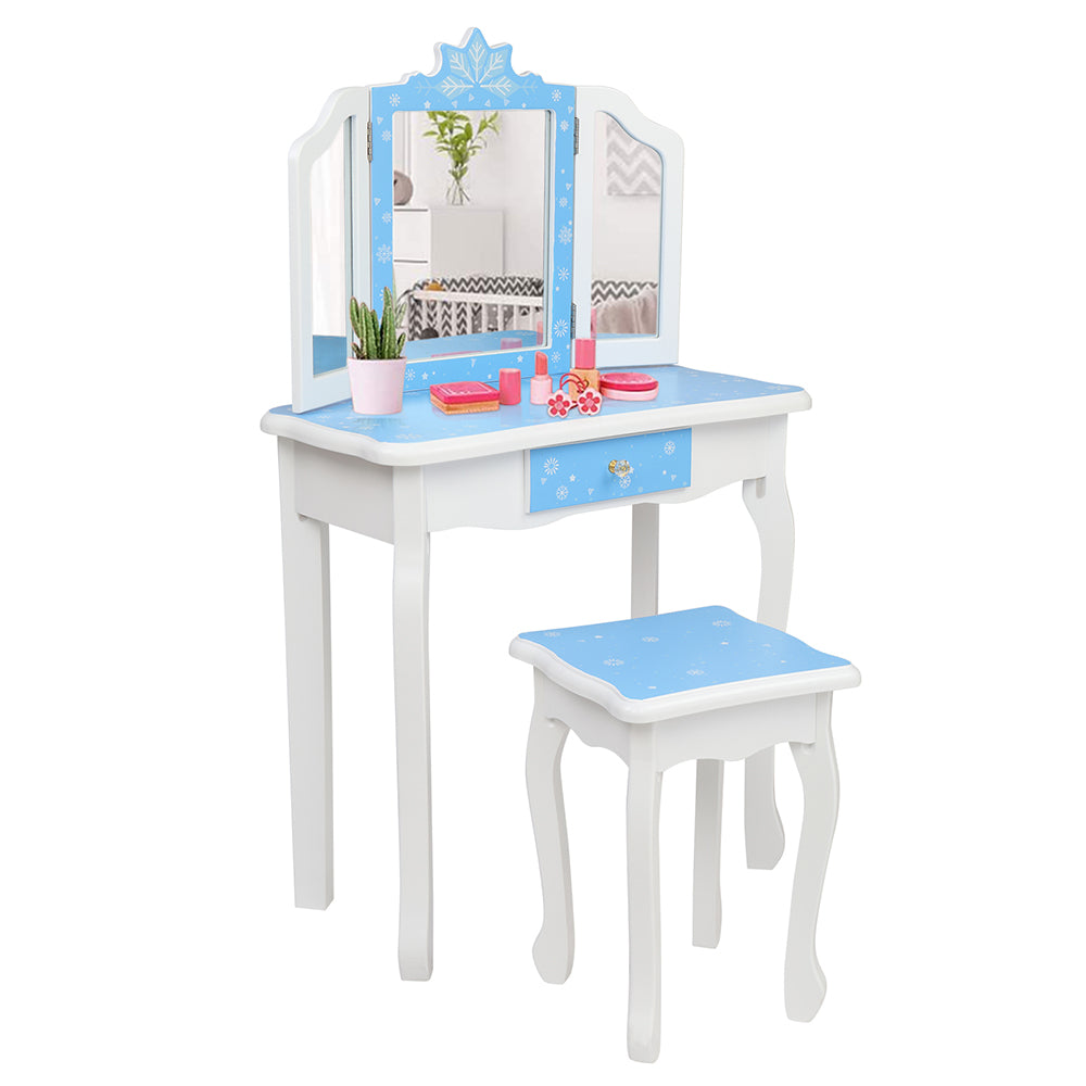 PAPROOS Kids Vanity with Mirrors