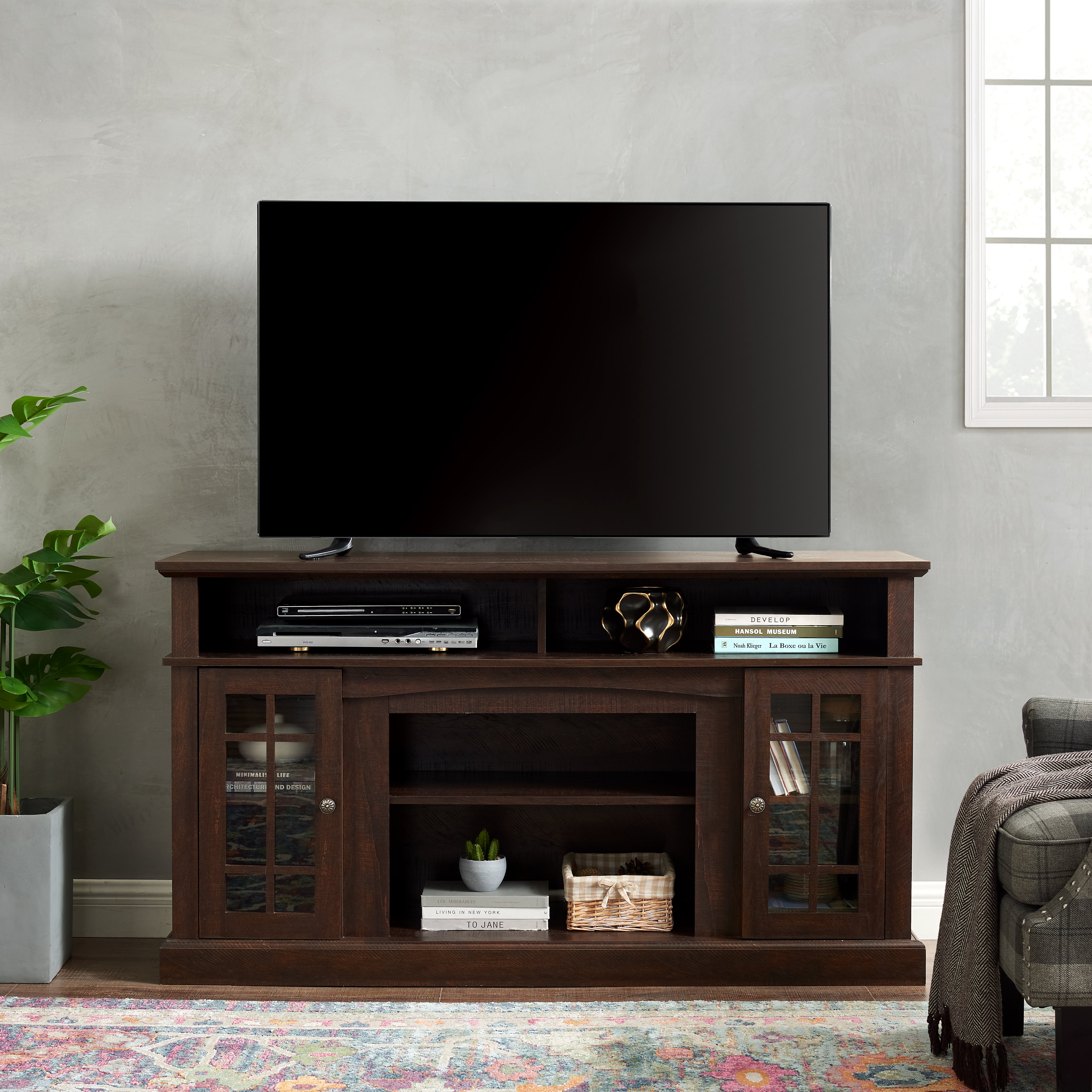 PAPROOS TV Stand for 65 Inch TV