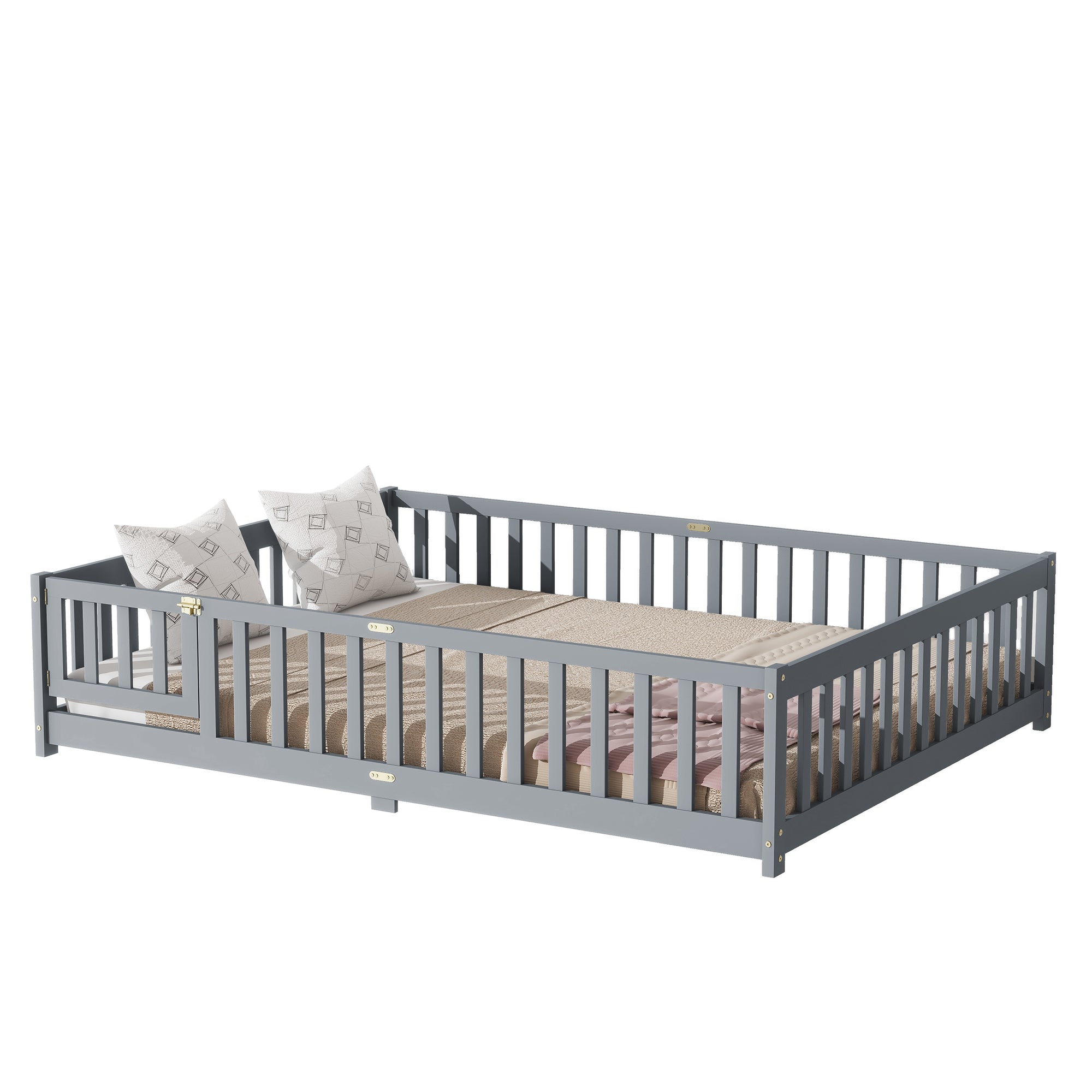 PAPROOS Full Floor Bed Frame