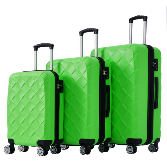 PAPROOS Carry on Luggage Set, 3 Piece 20" 24" 28" Hardshell Suitcase Set