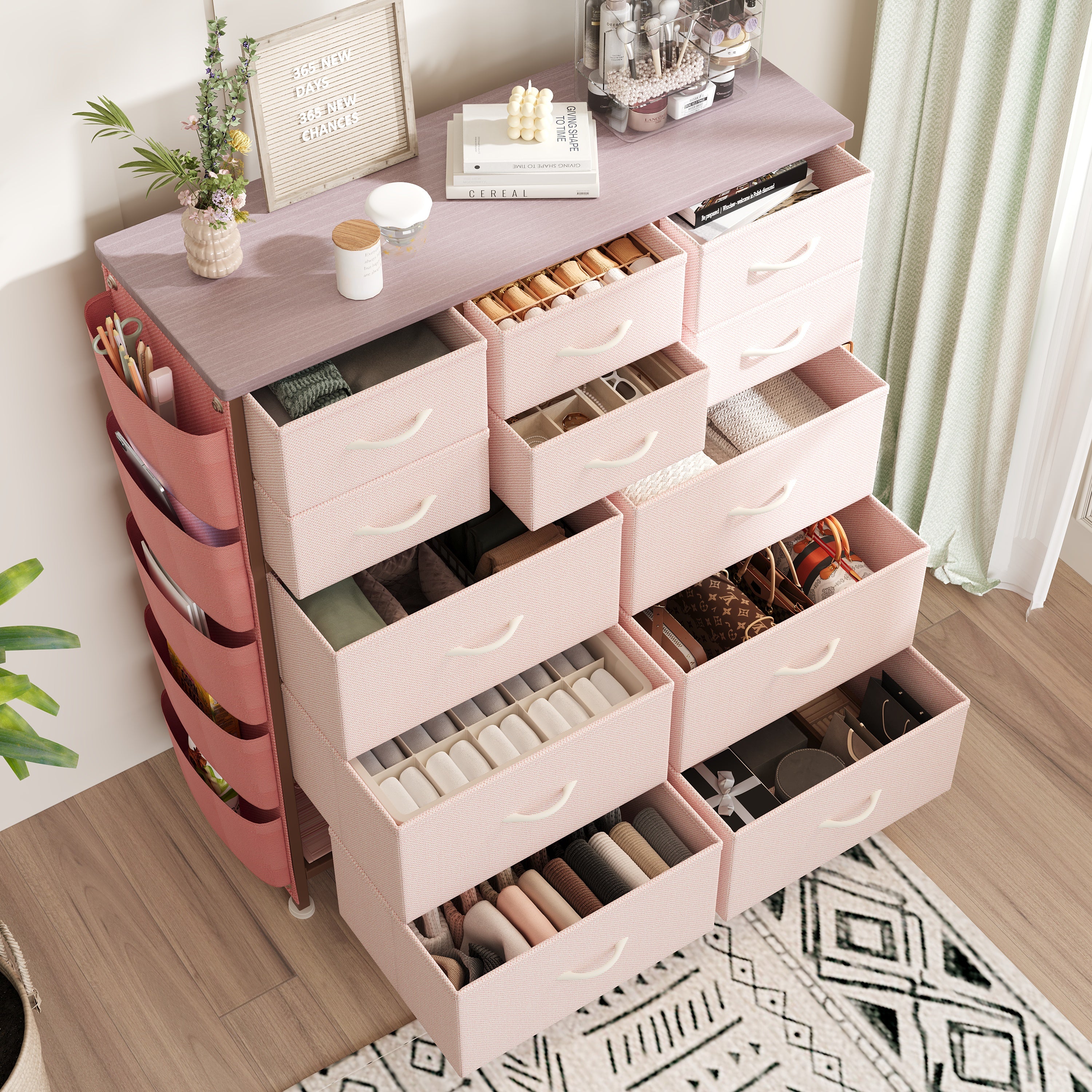 PAPROOS 12 Drawers Dresser for Bedroom