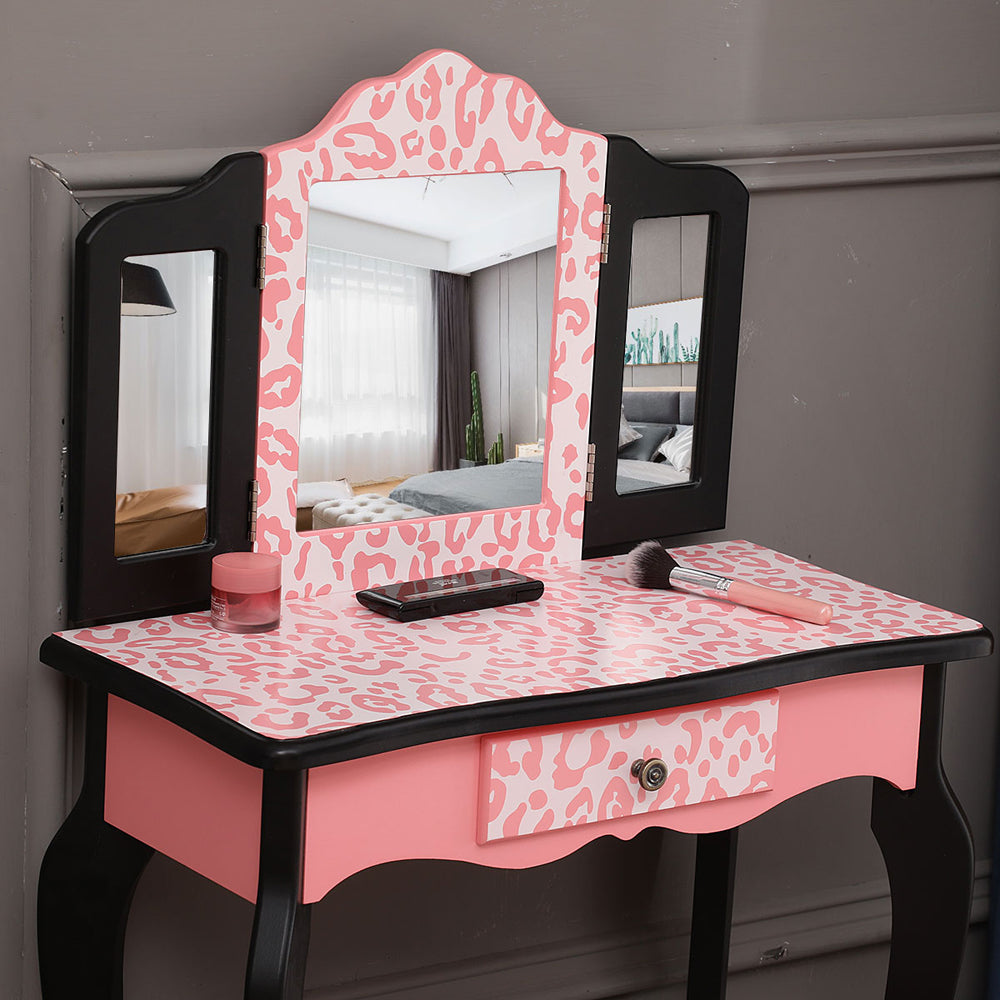 PAPROOS Kids Vanity with Mirrors