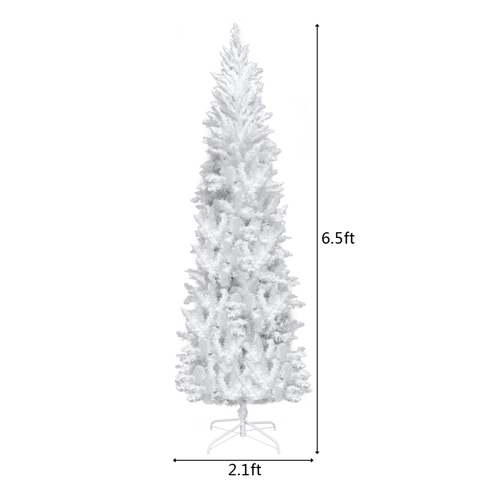 PAPROOS 7.5FT Pencil Christmas Tree