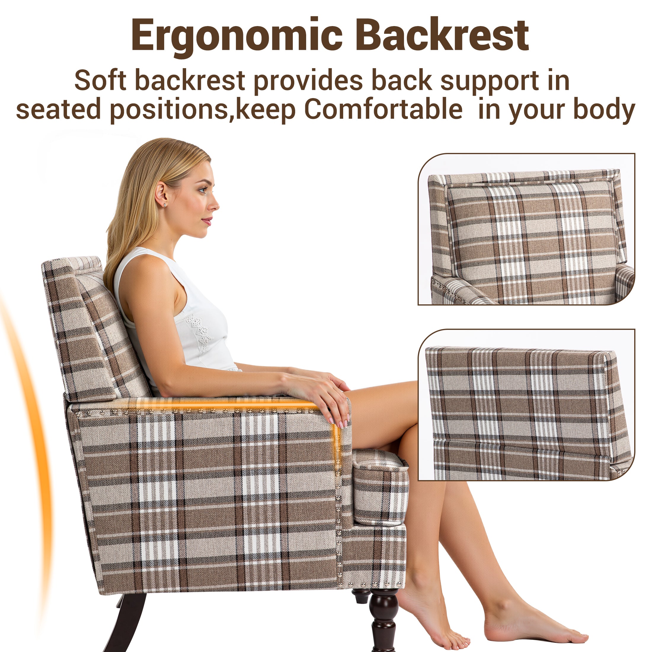 PAPROOS Upholstered Accent Chairs