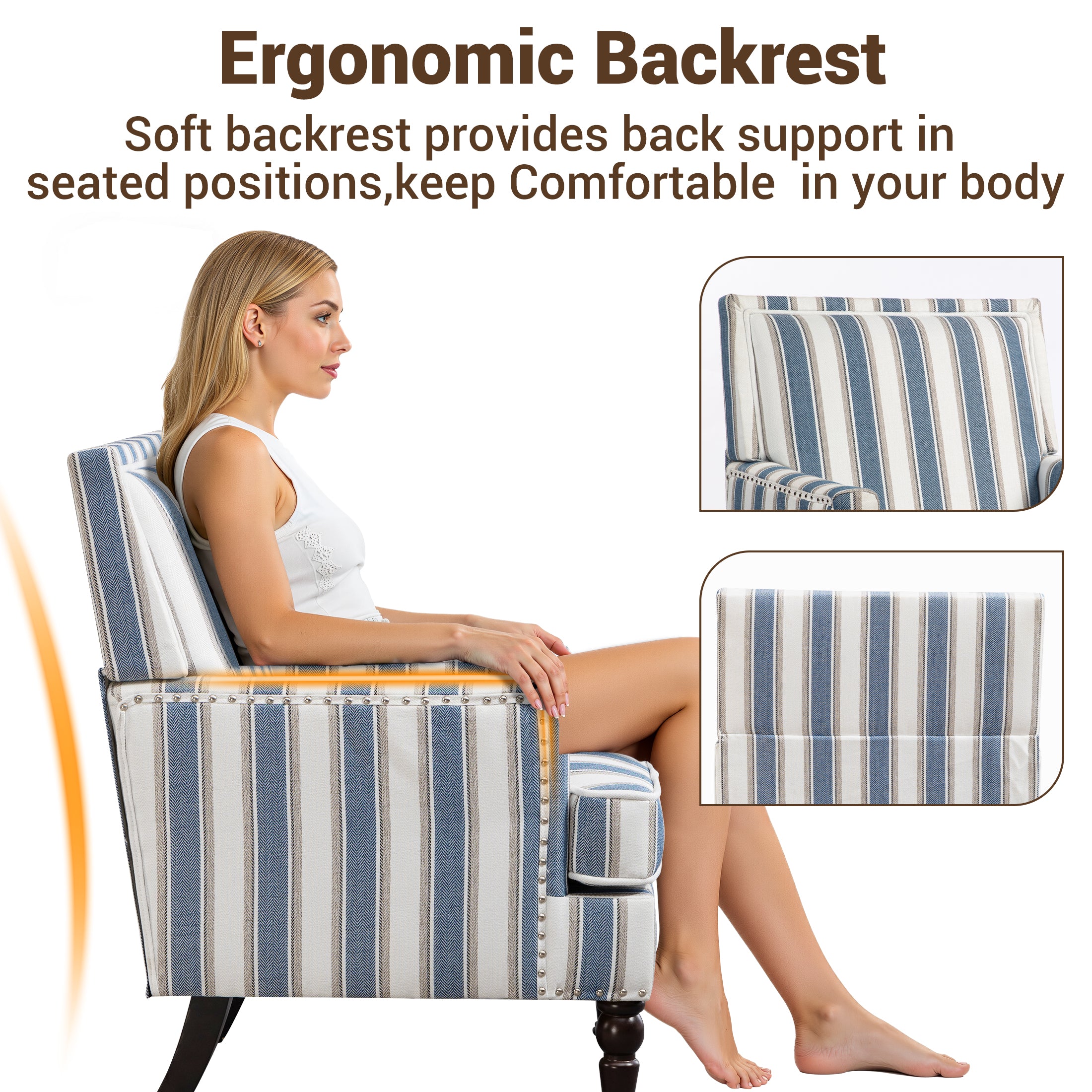 PAPROOS Upholstered Accent Chairs