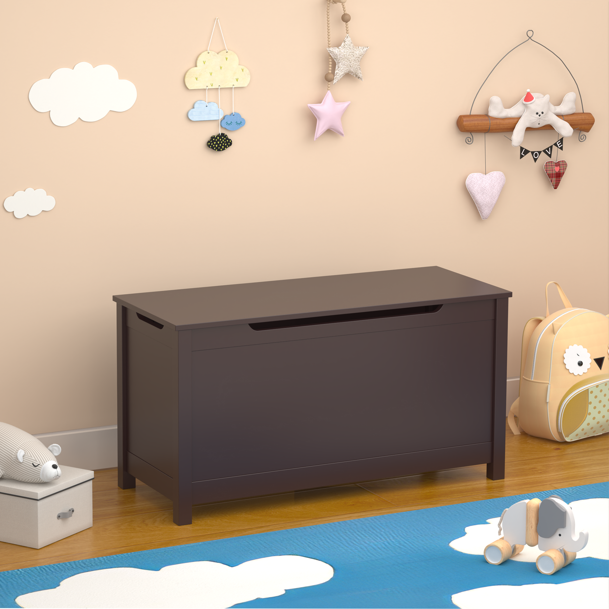 PAPROOS Toy Box for Boys Girls