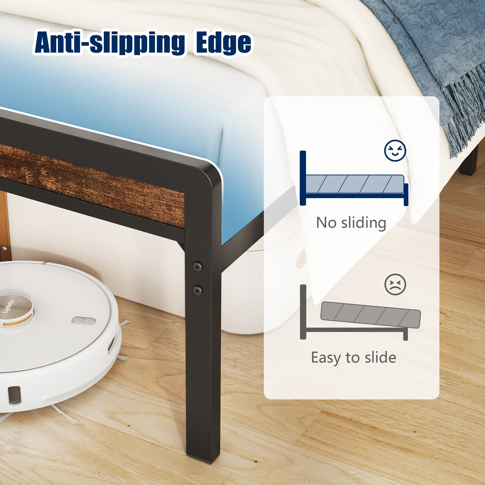 PAPROOS Full Size Bed Frame