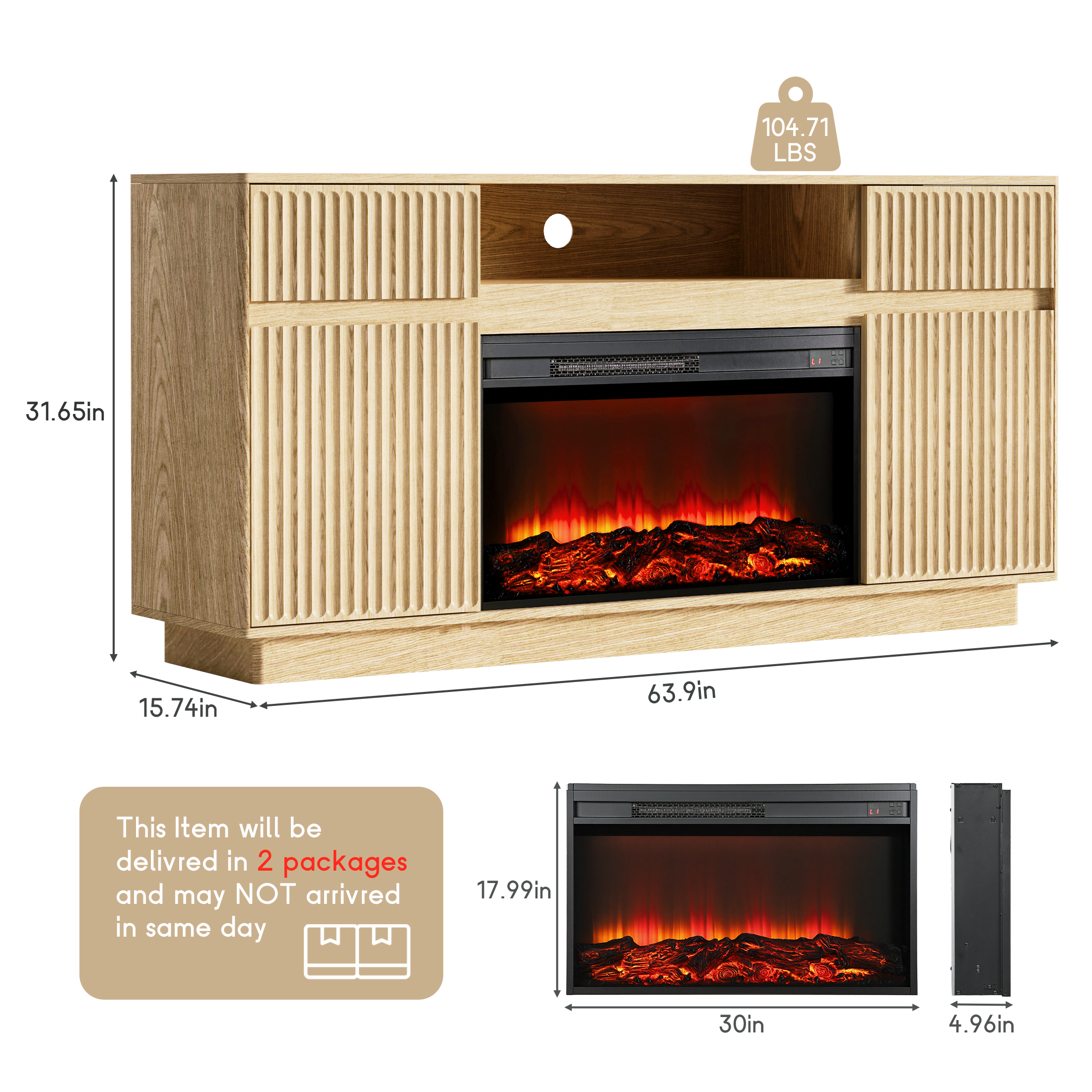 Fireplace TV Stand