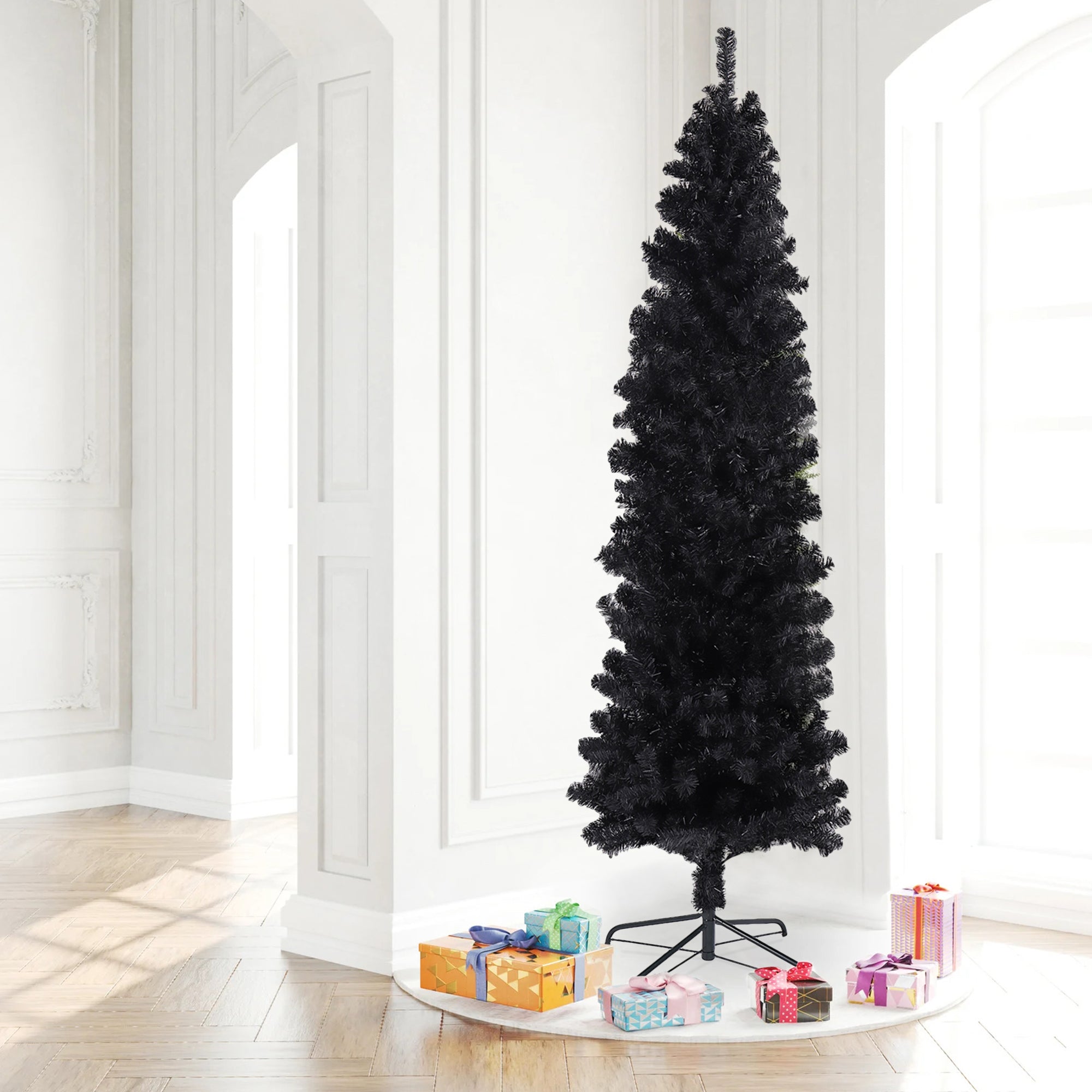 PAPROOS 7.5FT Pencil Christmas Tree