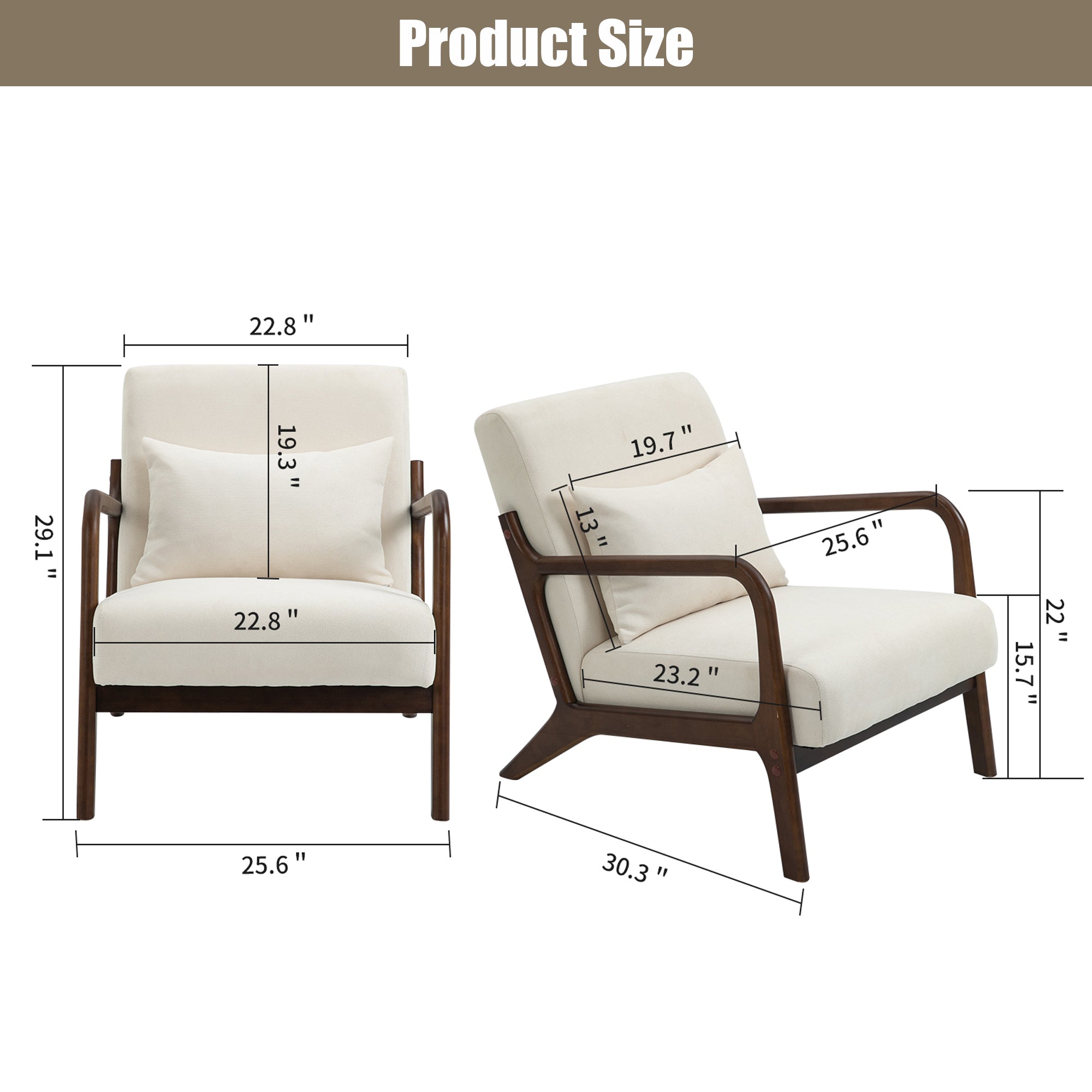 PAPROOS Accent Chair Set of 2