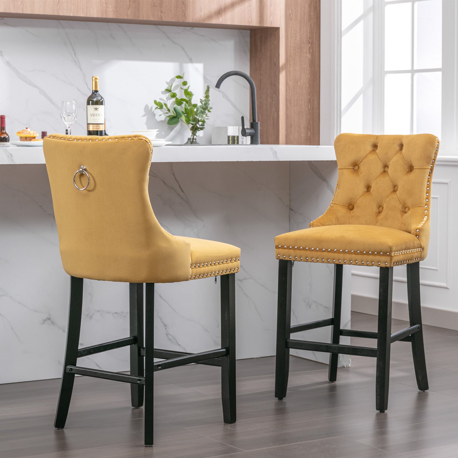 PAPROOS Bar Stools Set of 4