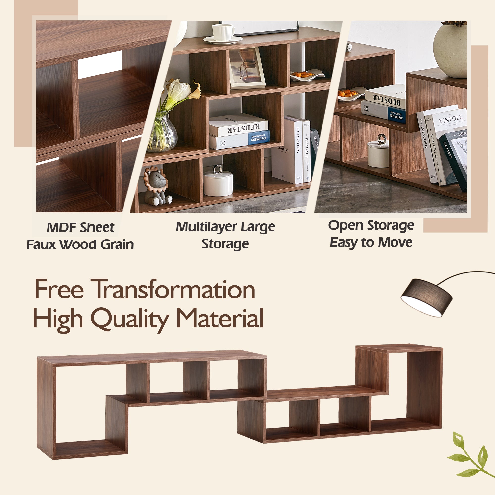 PAPROOS TV Stand for 65 Inch TV