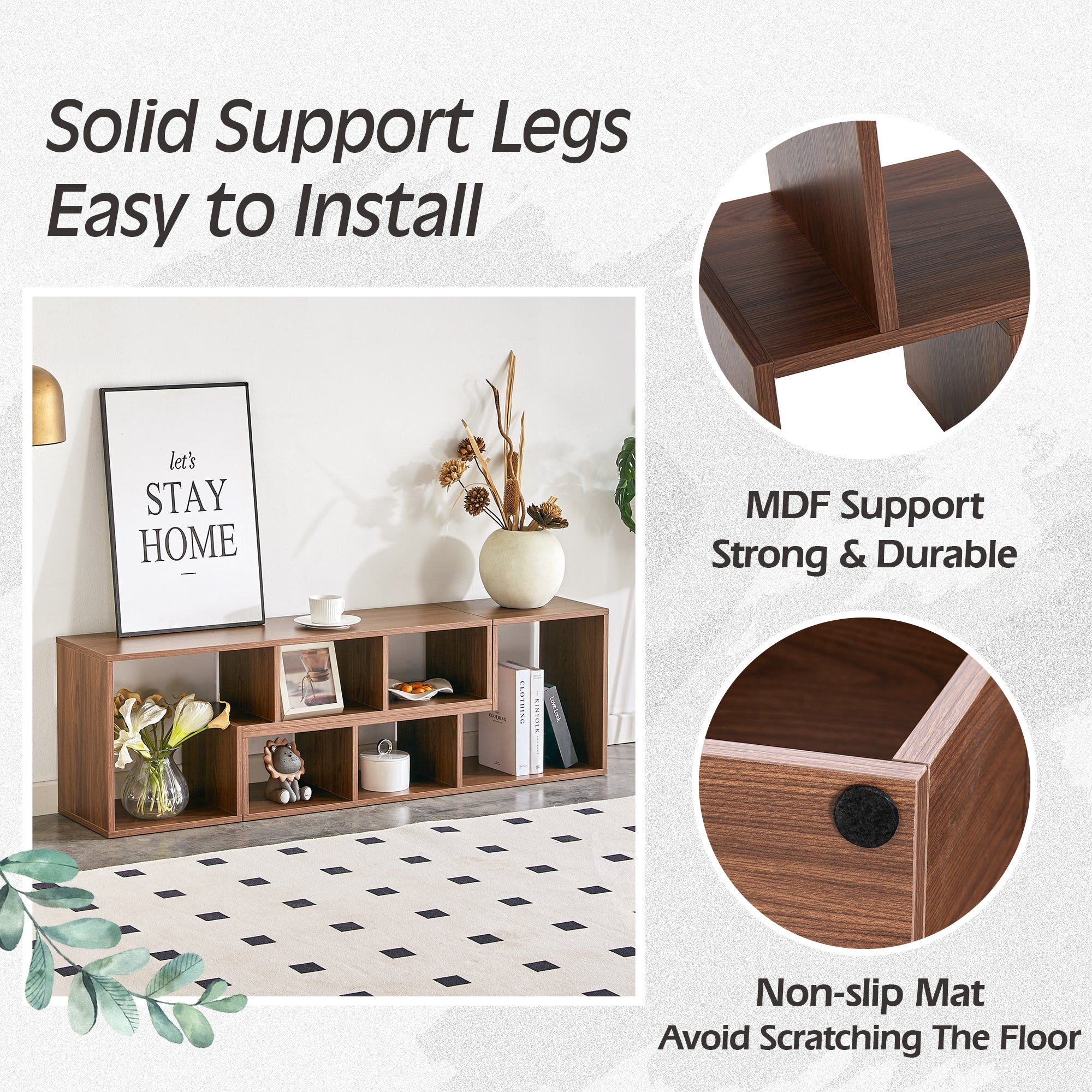 PAPROOS TV Stand for 65 Inch TV