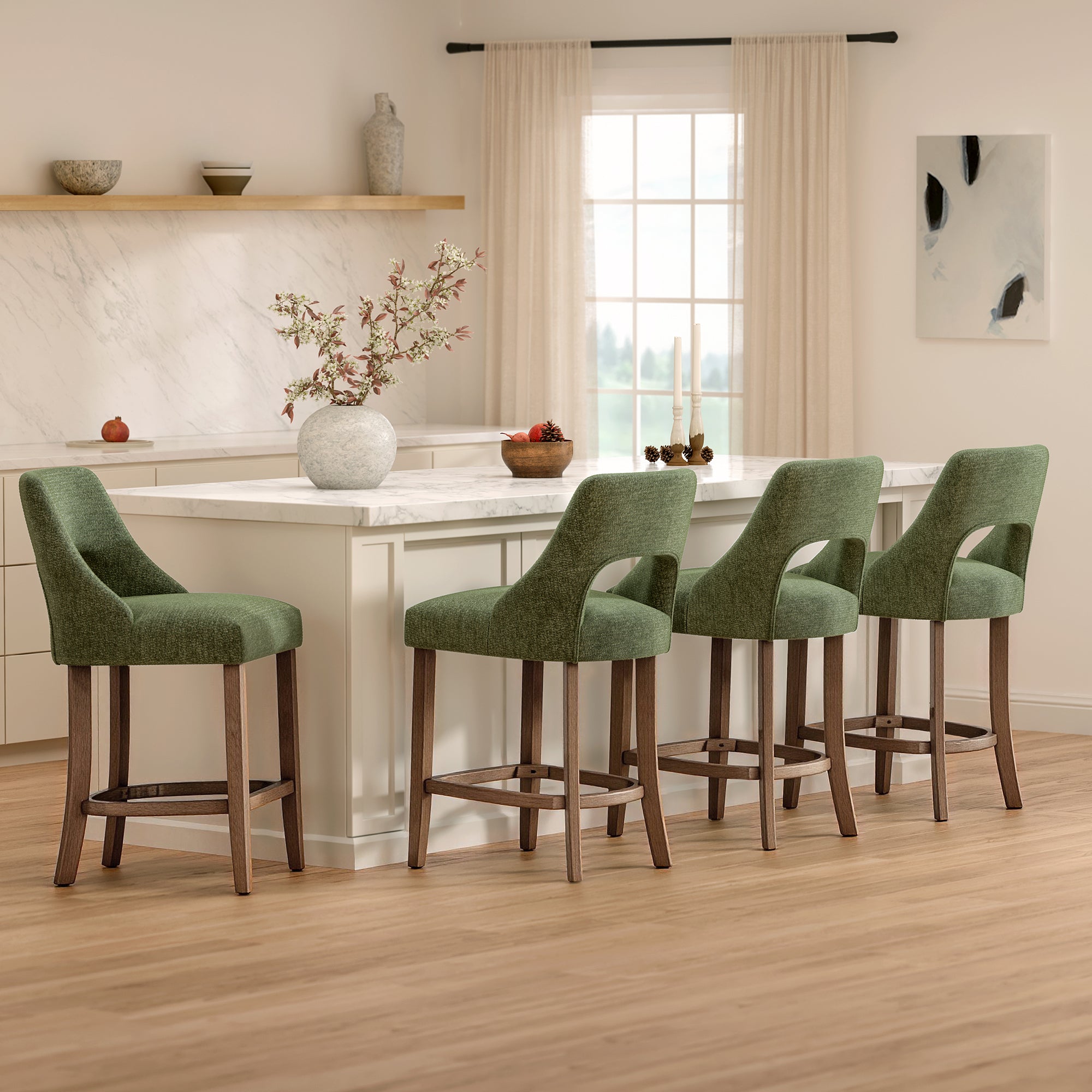 PAPROOS Bar Stools Set of 2