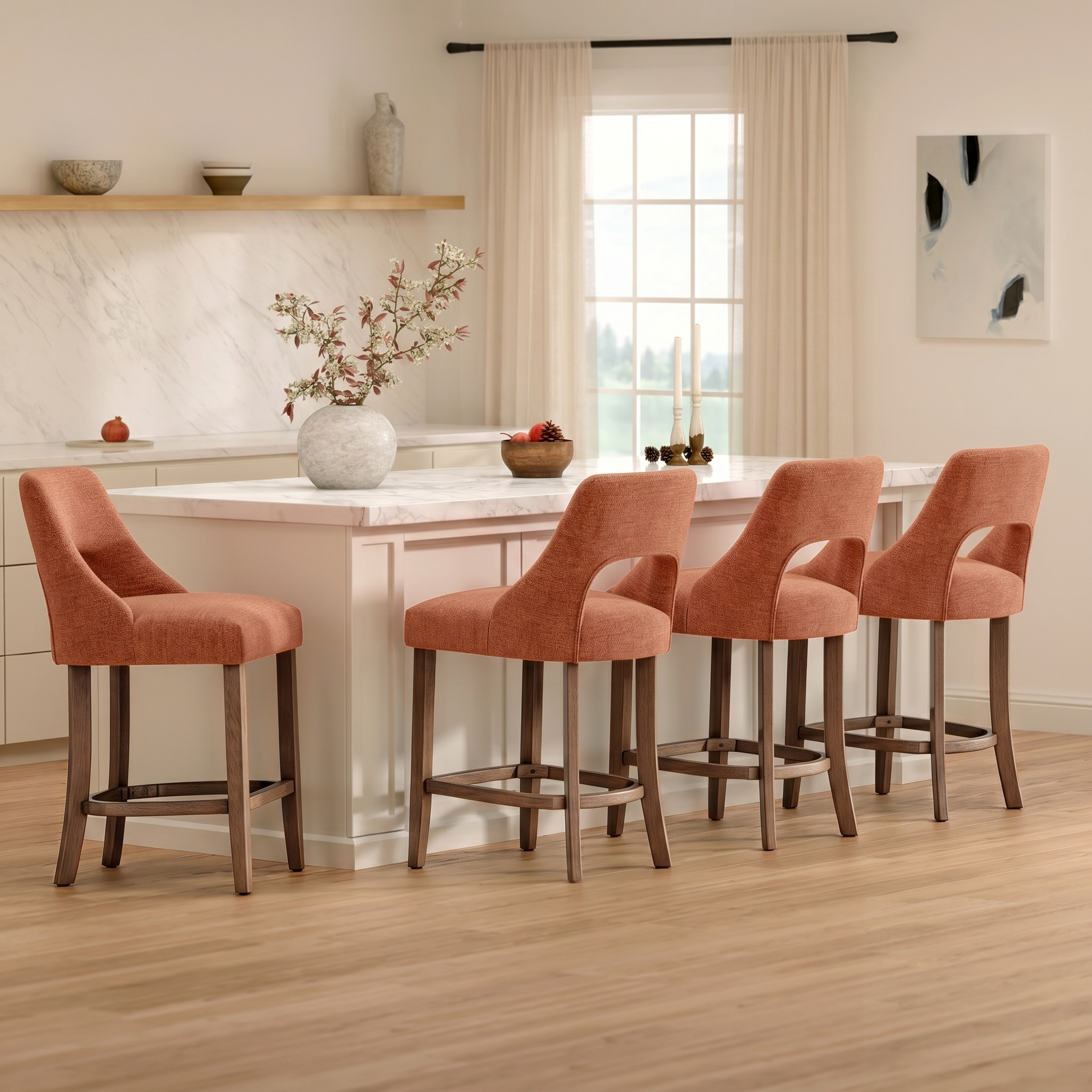 PAPROOS Bar Stools Set of 2
