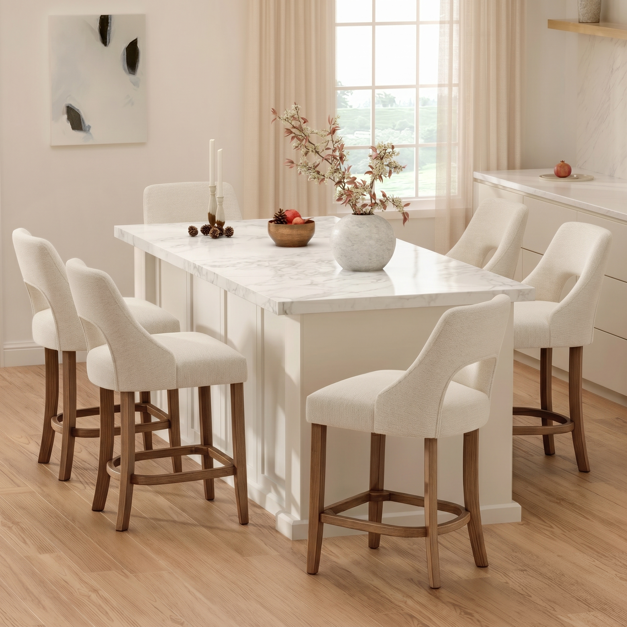PAPROOS Bar Stools Set of 2