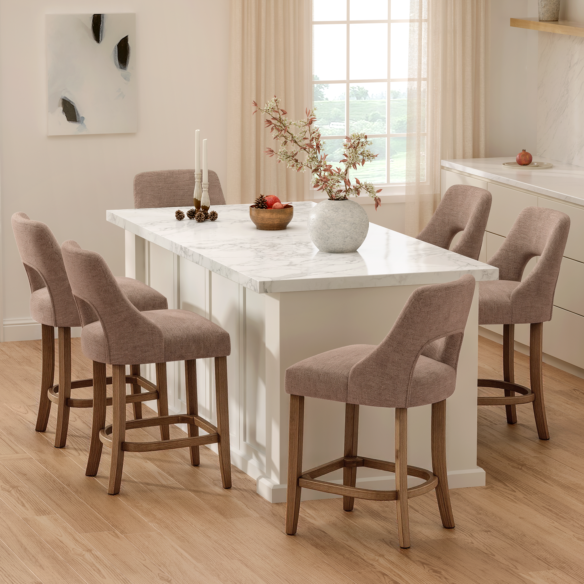 PAPROOS Bar Stools Set of 2