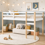 Twin Size Loft Bed with Stairs