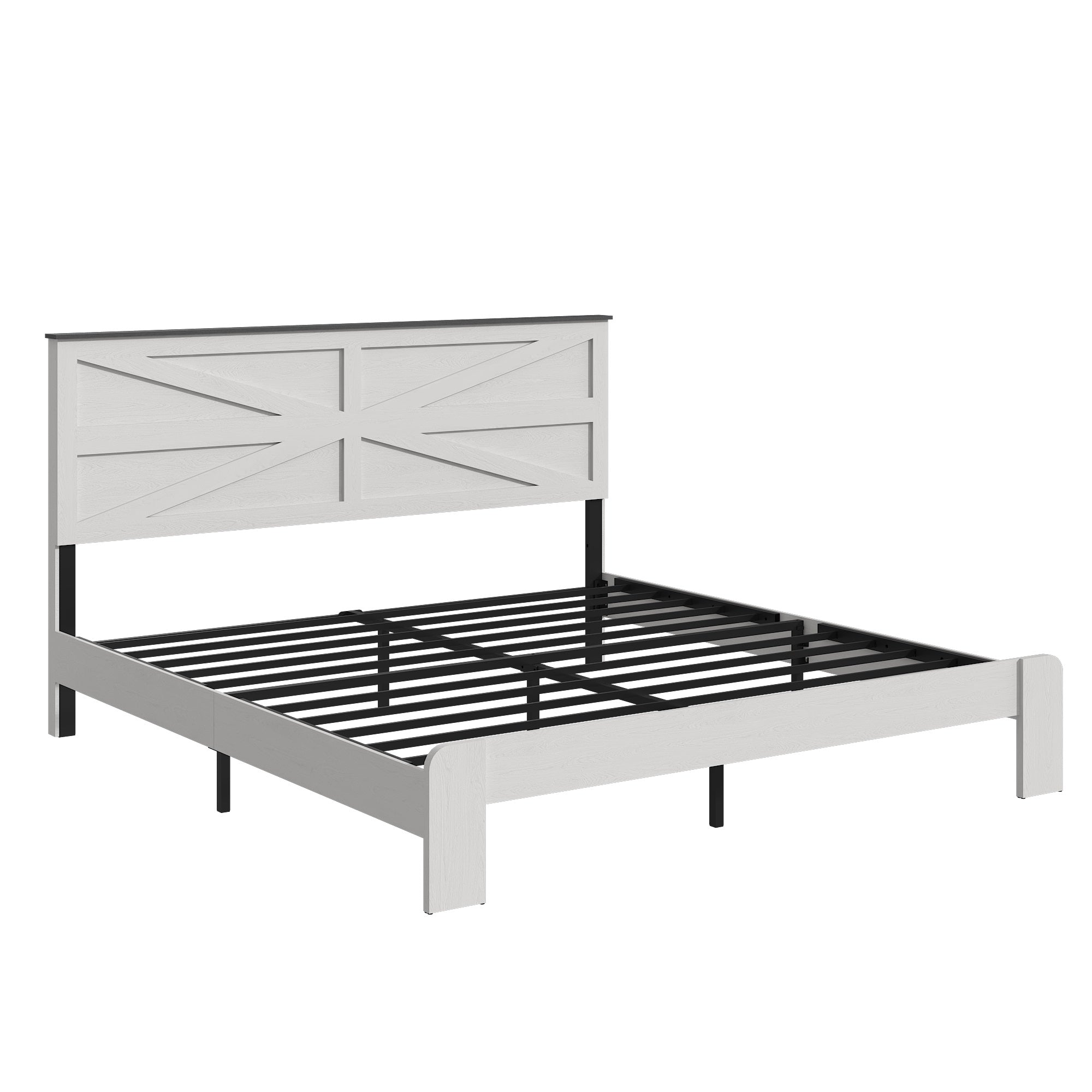 PAPROOS Bed Frame with Headboard