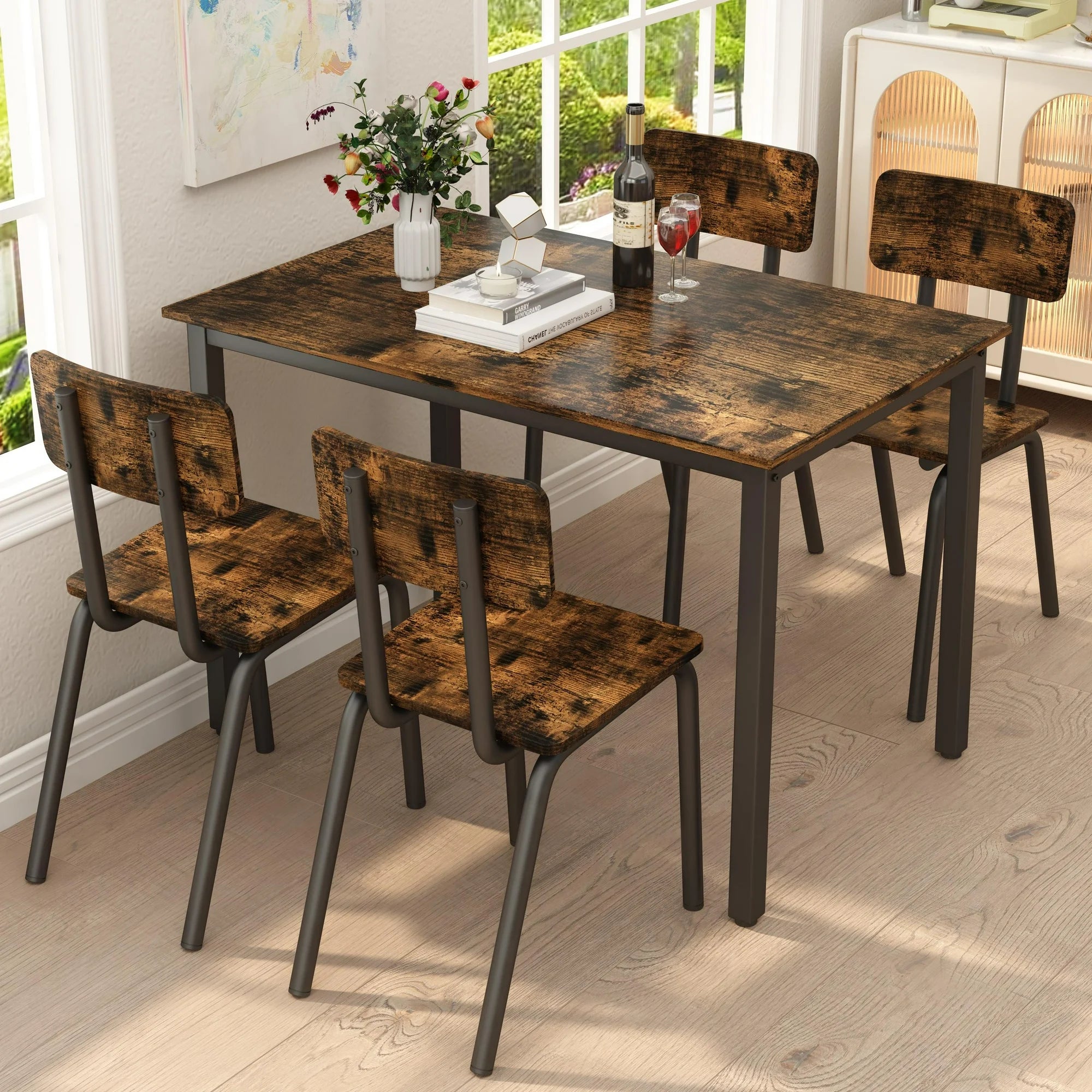 PAPROOS Dining Table Set for 4