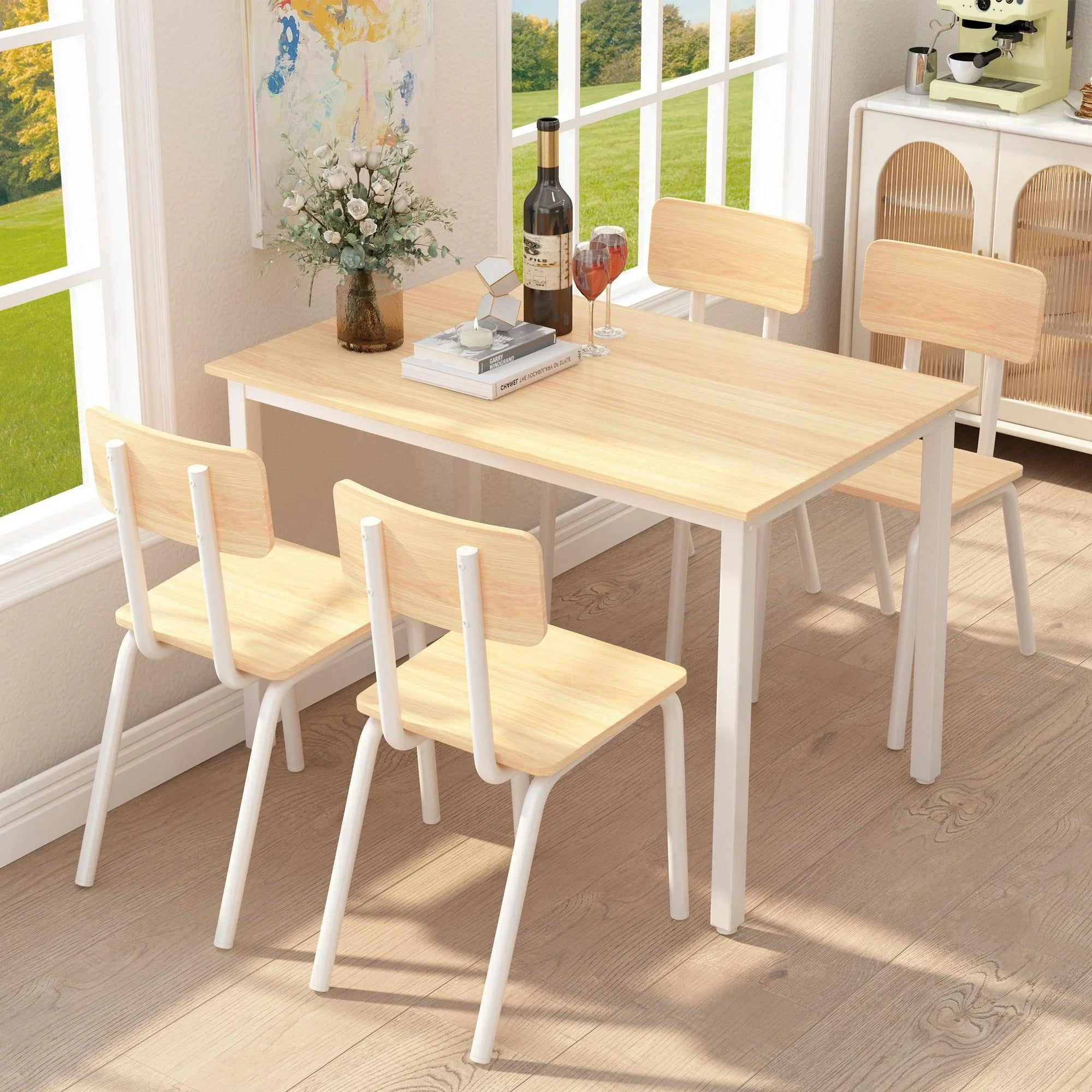 PAPROOS Dining Table Set for 4