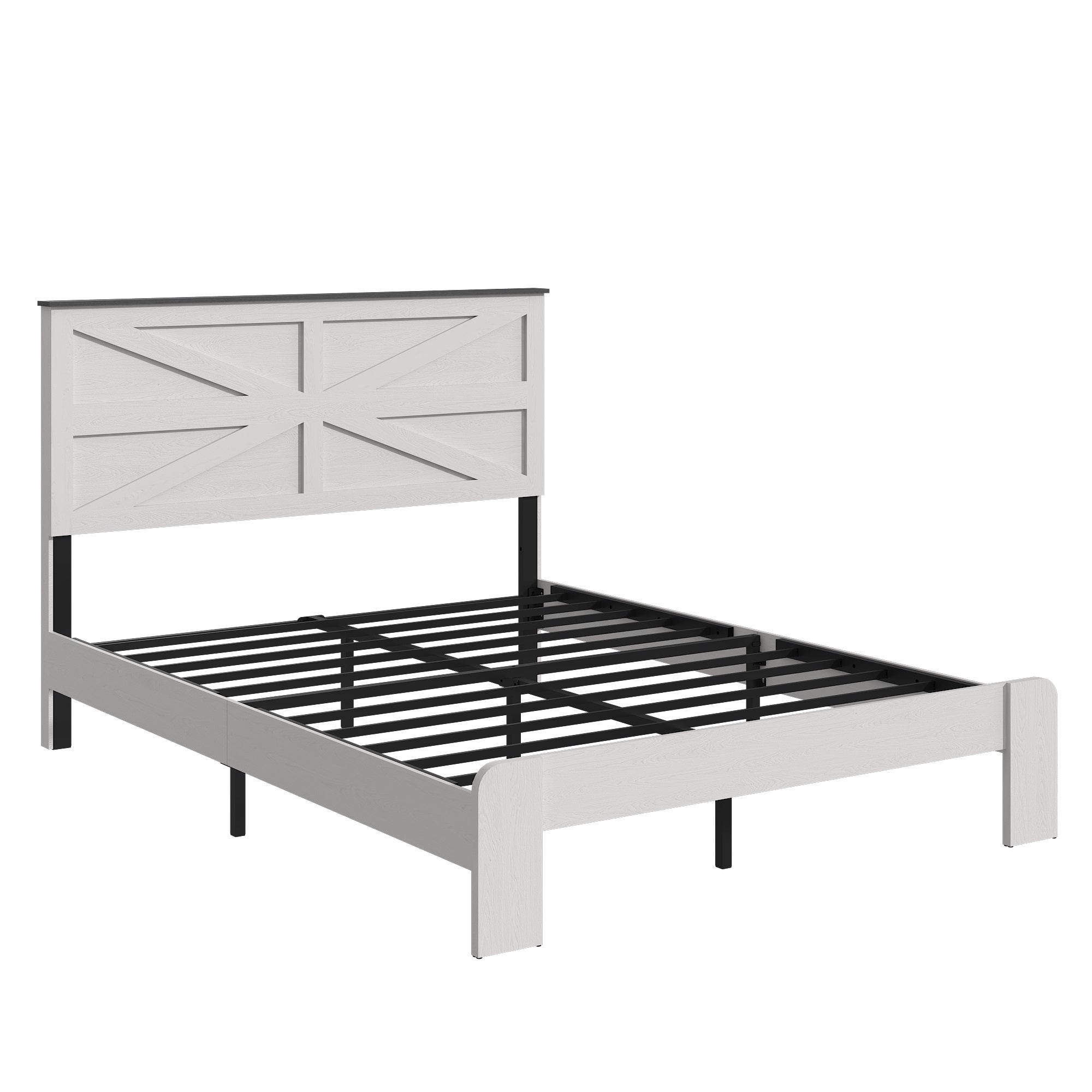 PAPROOS Bed Frame with Headboard