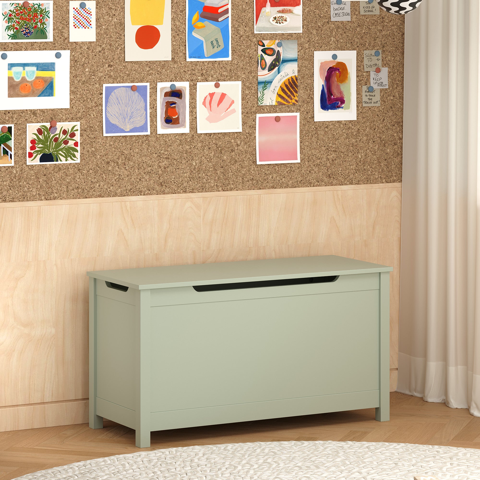 PAPROOS Toy Box for Boys Girls
