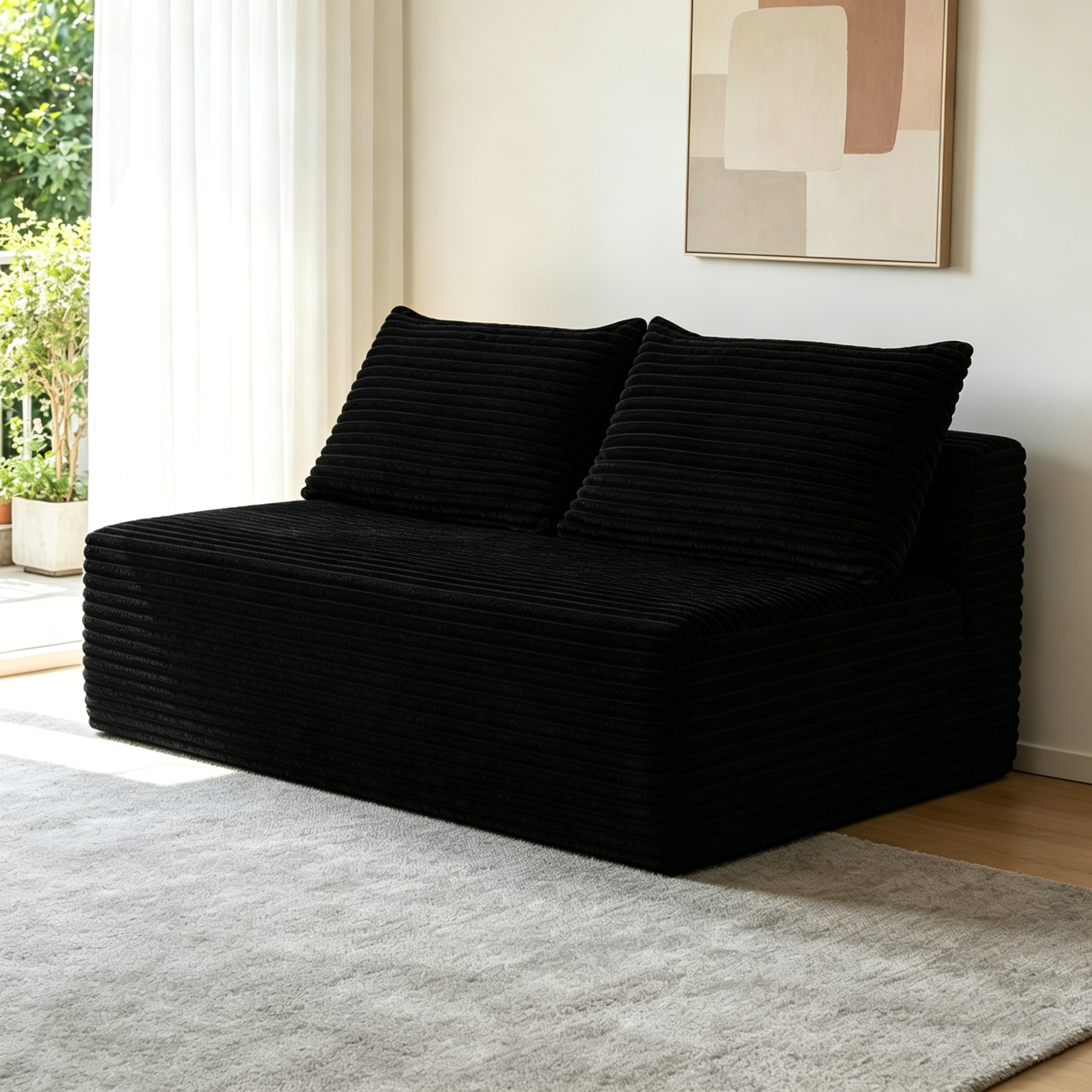 PAPROOS 57.5" Corduroy Cloud Couch