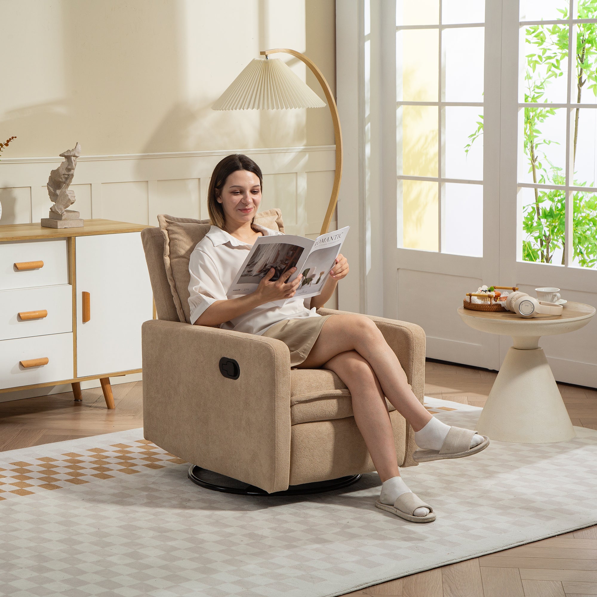 PAPROOS 360 Swivel Rocker Recliner