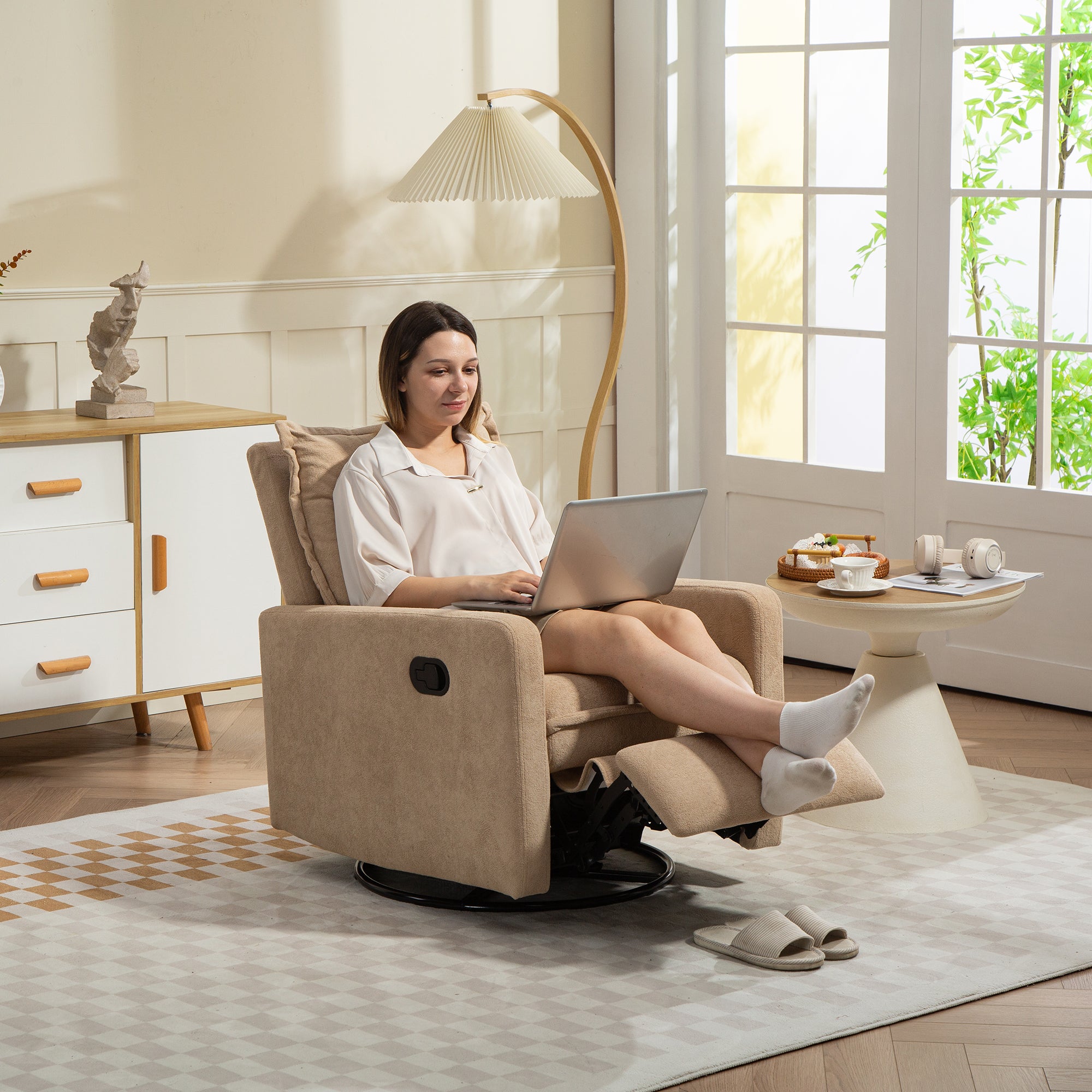 PAPROOS 360 Swivel Rocker Recliner