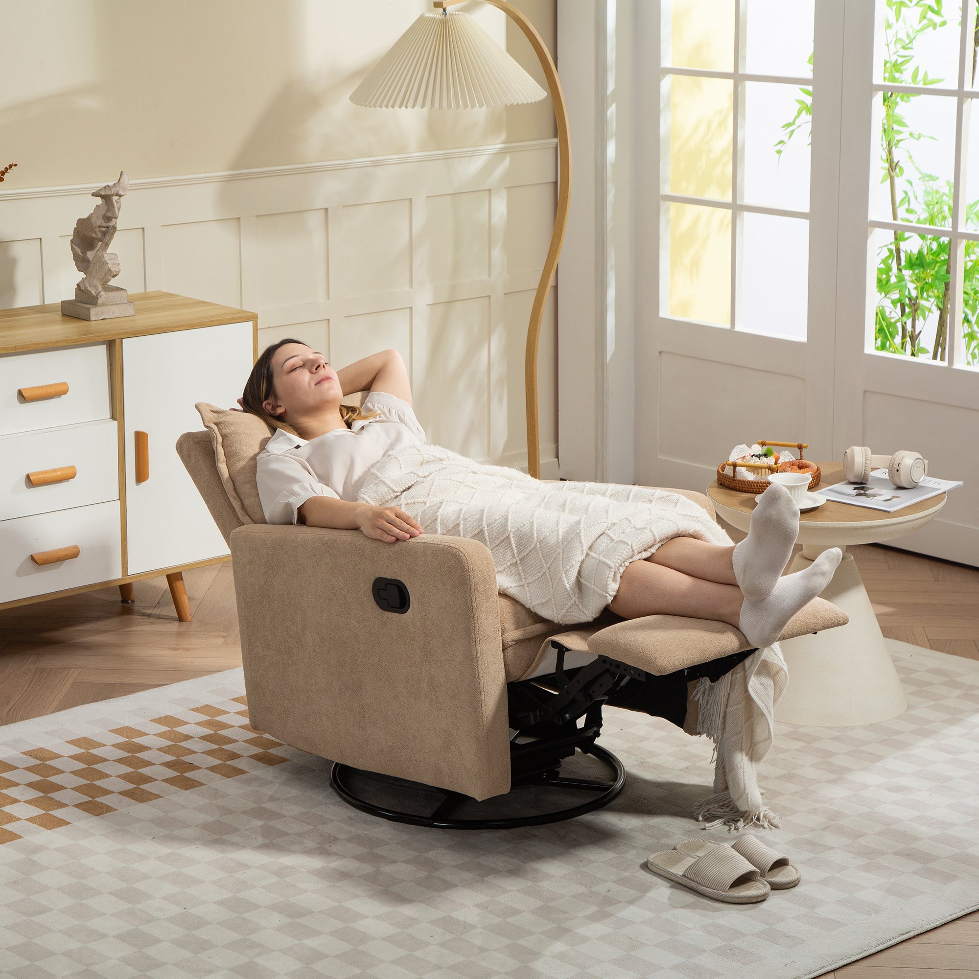 PAPROOS 360 Swivel Rocker Recliner
