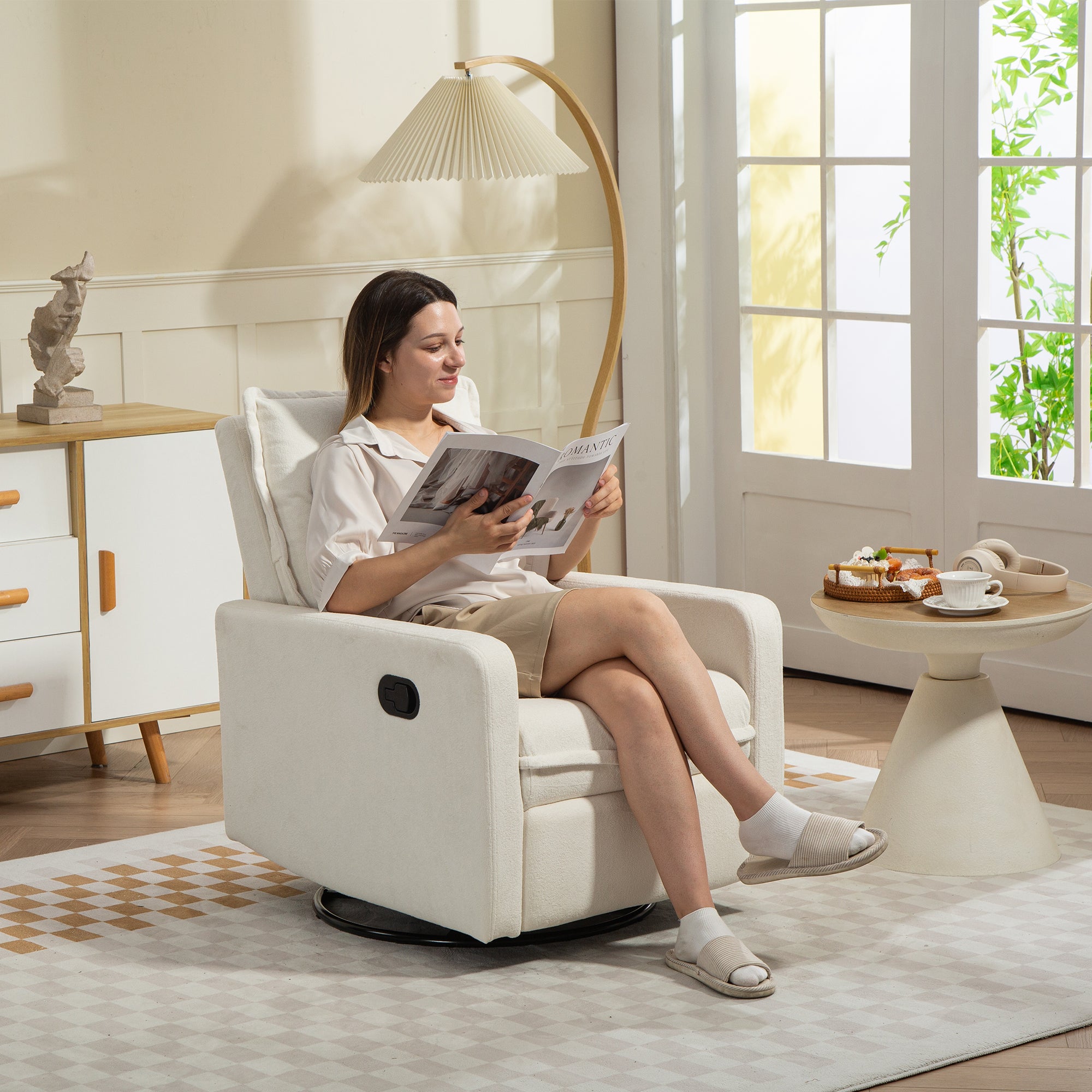 PAPROOS 360 Swivel Rocker Recliner