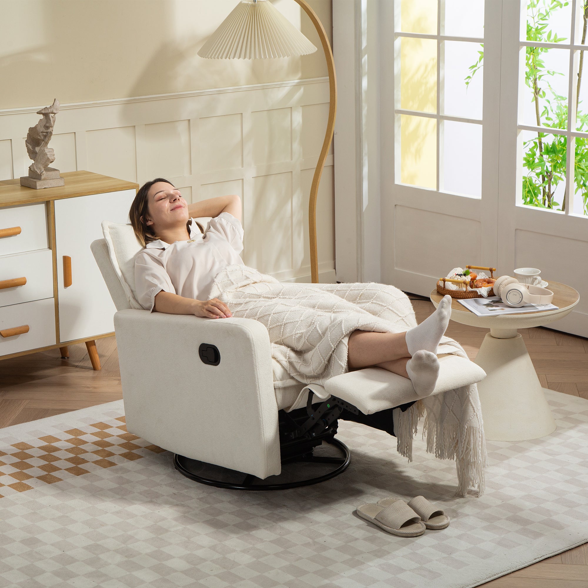 PAPROOS 360 Swivel Rocker Recliner