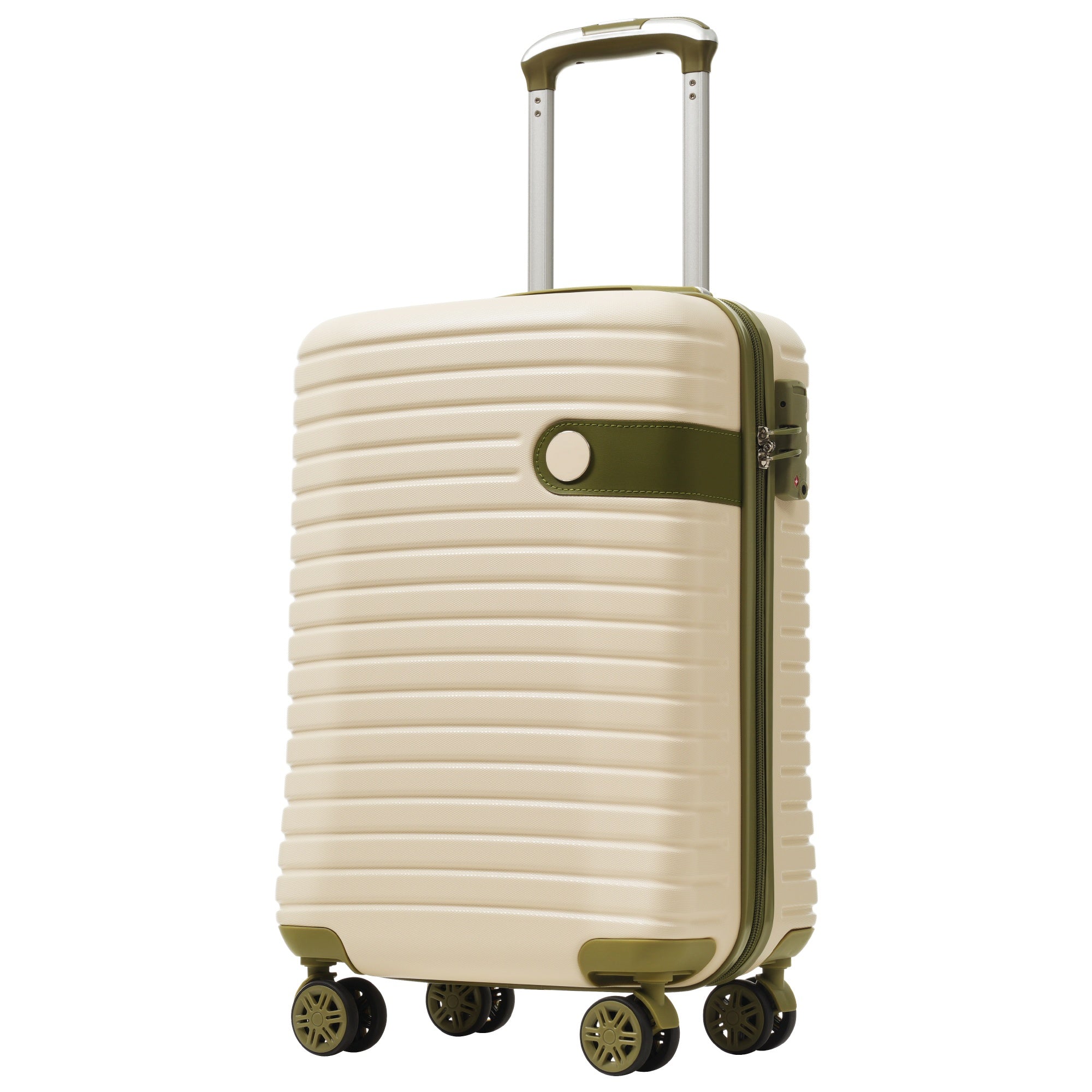 PAPROOS Luggage Sets, 3 Piece Carry on Luggage with Spinner Wheels and Bags, Lightweight Hardshell Suitcase Set with TAS Lock, ABS 20 inch Luggage for Travel,