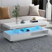 PAPROOS 51.2" LED Coffee Table with Storage