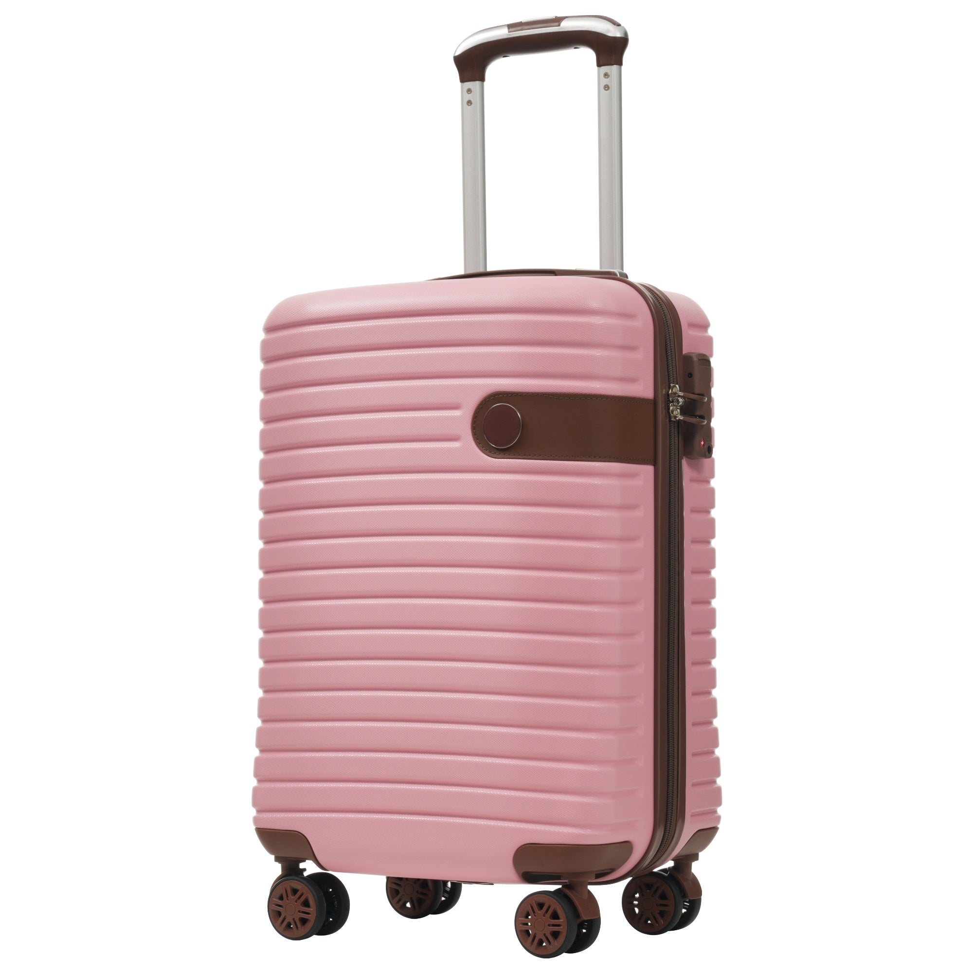PAPROOS Luggage Sets, 3 Piece Carry on Luggage with Spinner Wheels and Bags, Lightweight Hardshell Suitcase Set with TAS Lock, ABS 20 inch Luggage for Travel,
