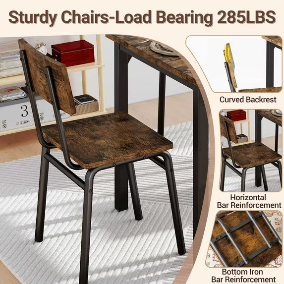 PAPROOS Dining Table Set for 4