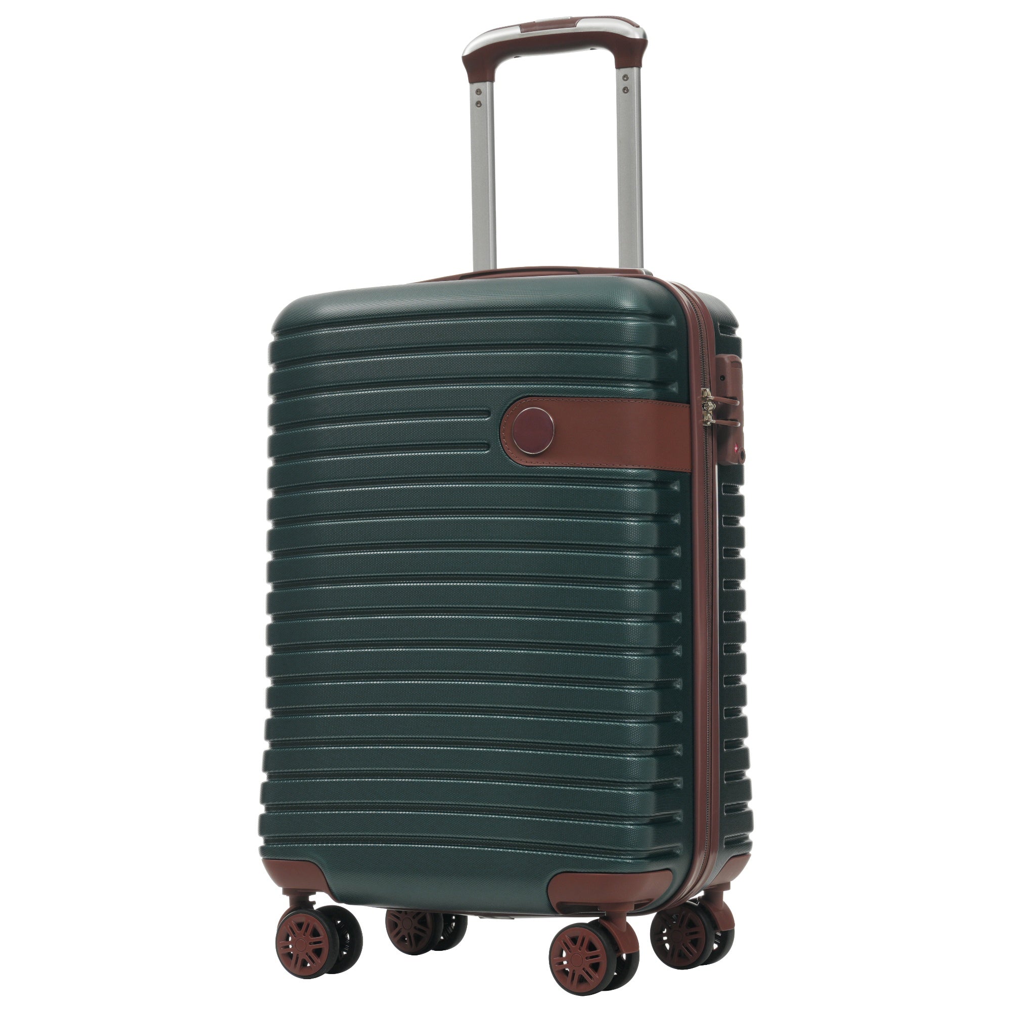 PAPROOS Luggage Sets, 3 Piece Carry on Luggage with Spinner Wheels and Bags, Lightweight Hardshell Suitcase Set with TAS Lock, ABS 20 inch Luggage for Travel,