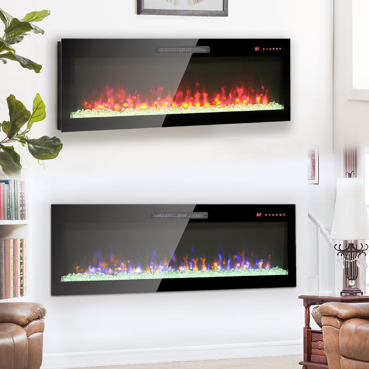 PAPROOS 36-Inch Electric Fireplace