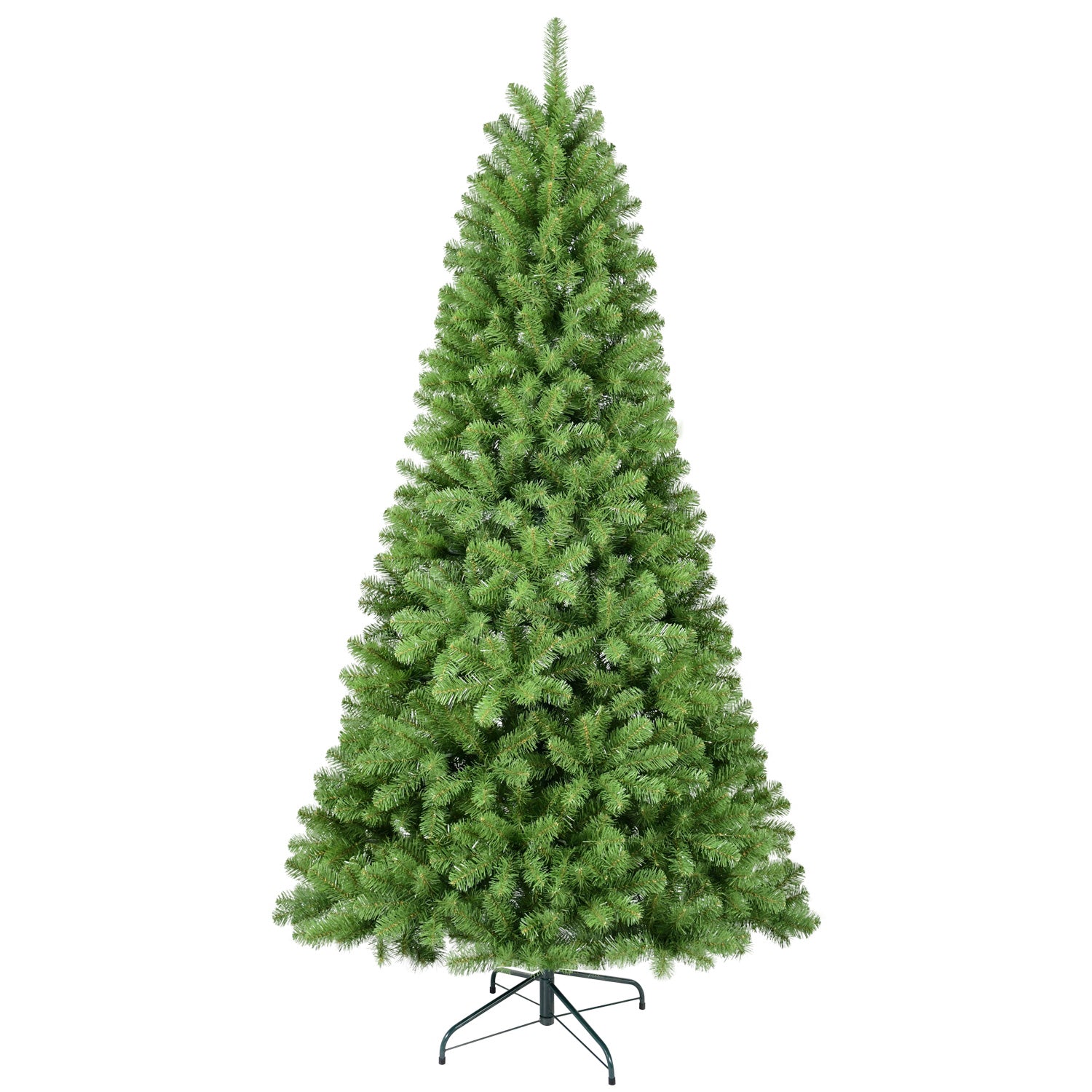 PAPROOS Christmas Tree, 6FT Hinged Artificial Christmas Tree with 760 Lush Tips, Unlit PVC Xmas Tress with Memory Wire, Metal Base, Easy Setup, Christmas Tree for Indoor Holiday Decor, Green