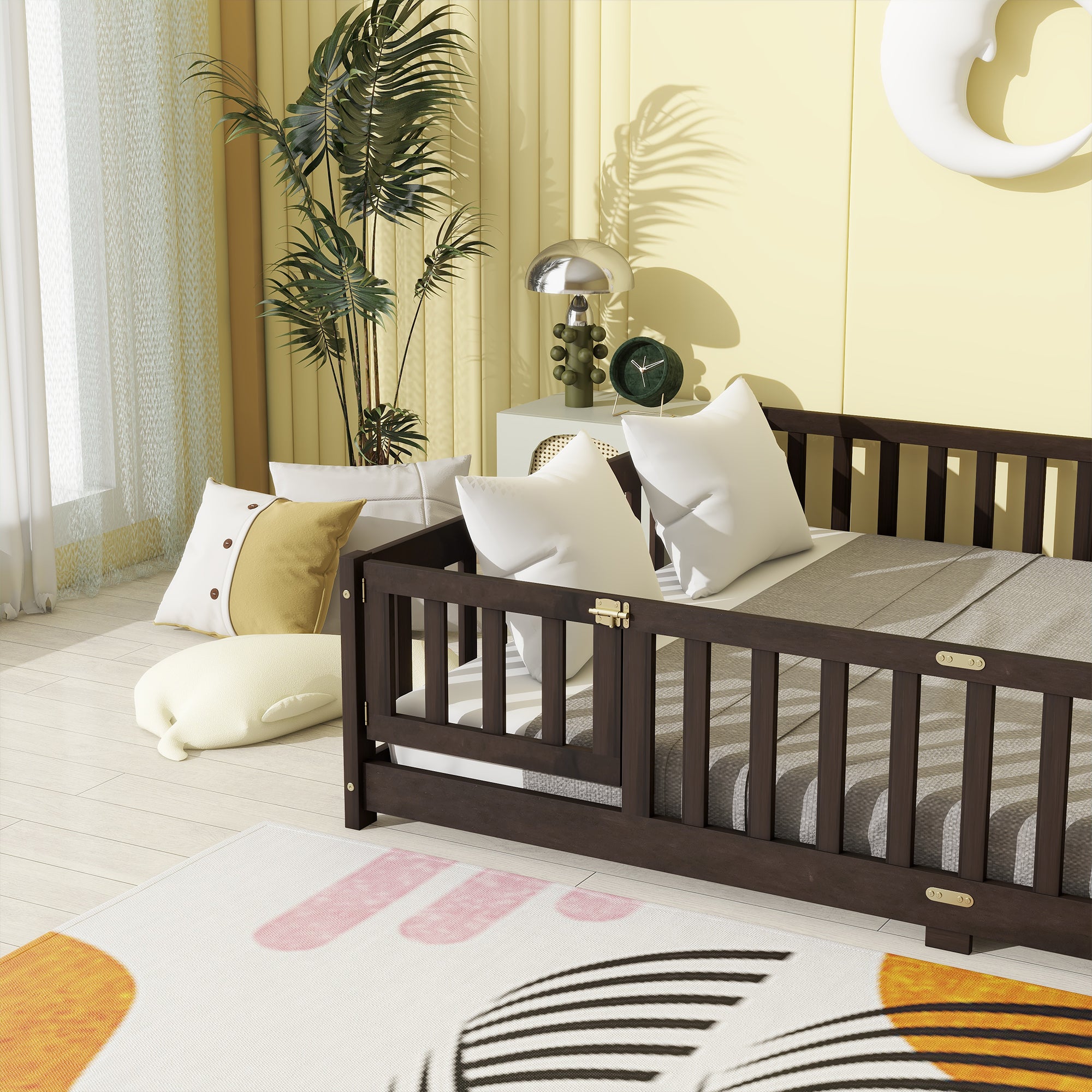 PAPROOS Full Floor Bed Frame