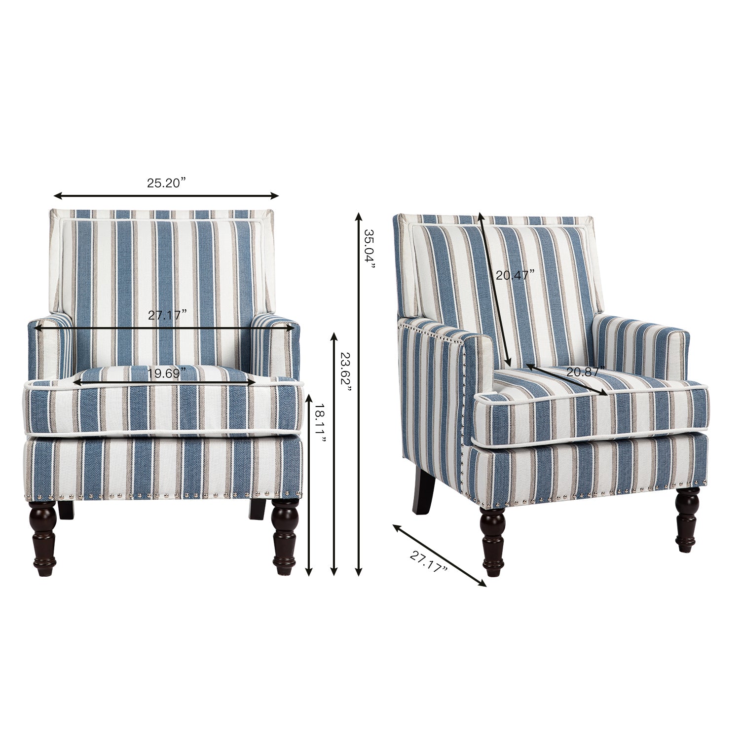 PAPROOS Upholstered Accent Chairs