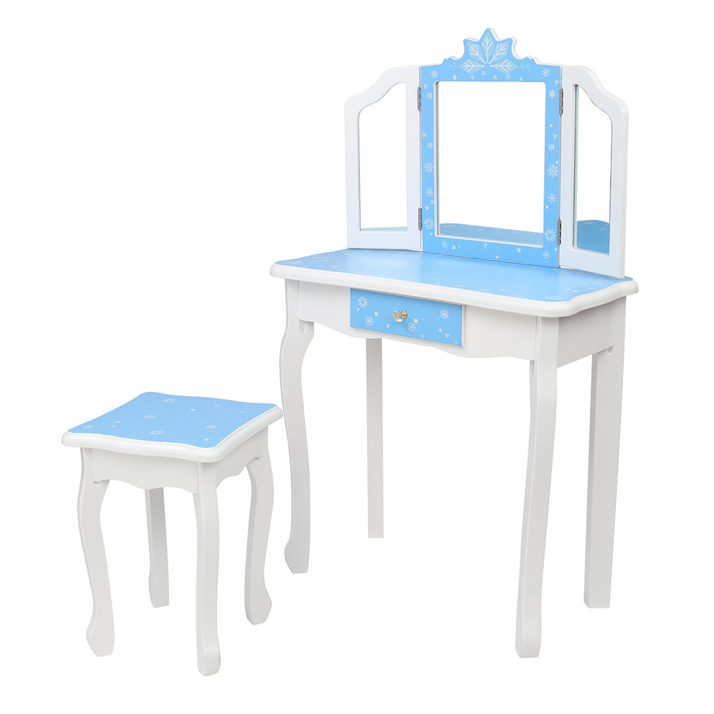 PAPROOS Kids Vanity with Mirrors