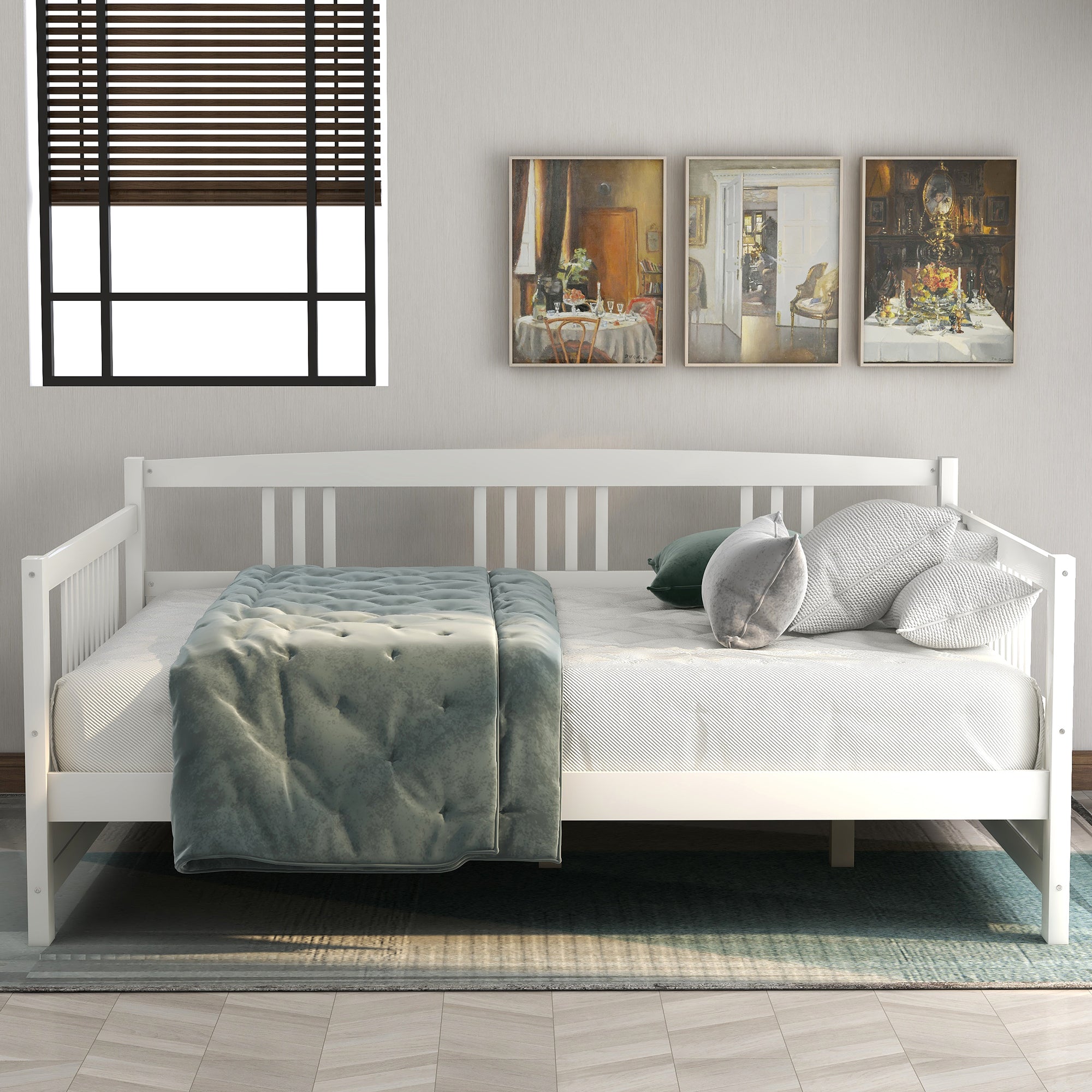 PAPROOS Full Bed with Trundle Included